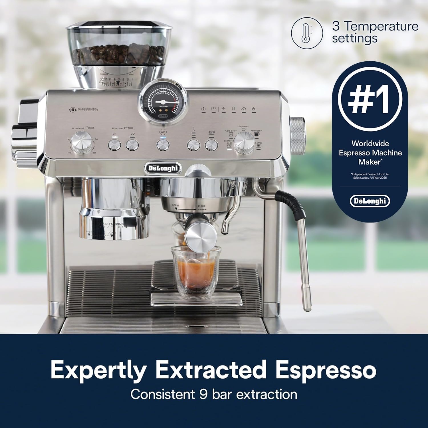 De'Longhi La Specialista Opera Espresso Machine – Stainless Steel – Semi-Automatic Espresso Machines