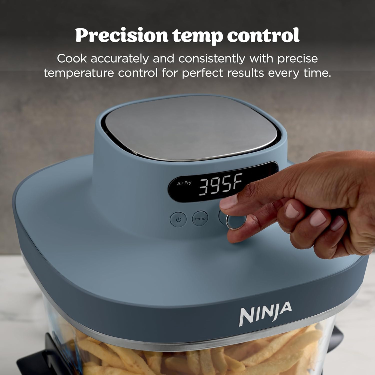 Ninja Crispi Pro 6-in-1 Countertop Glass Air Fryer – 6 quarts – Cyberspace – Air Fryers
