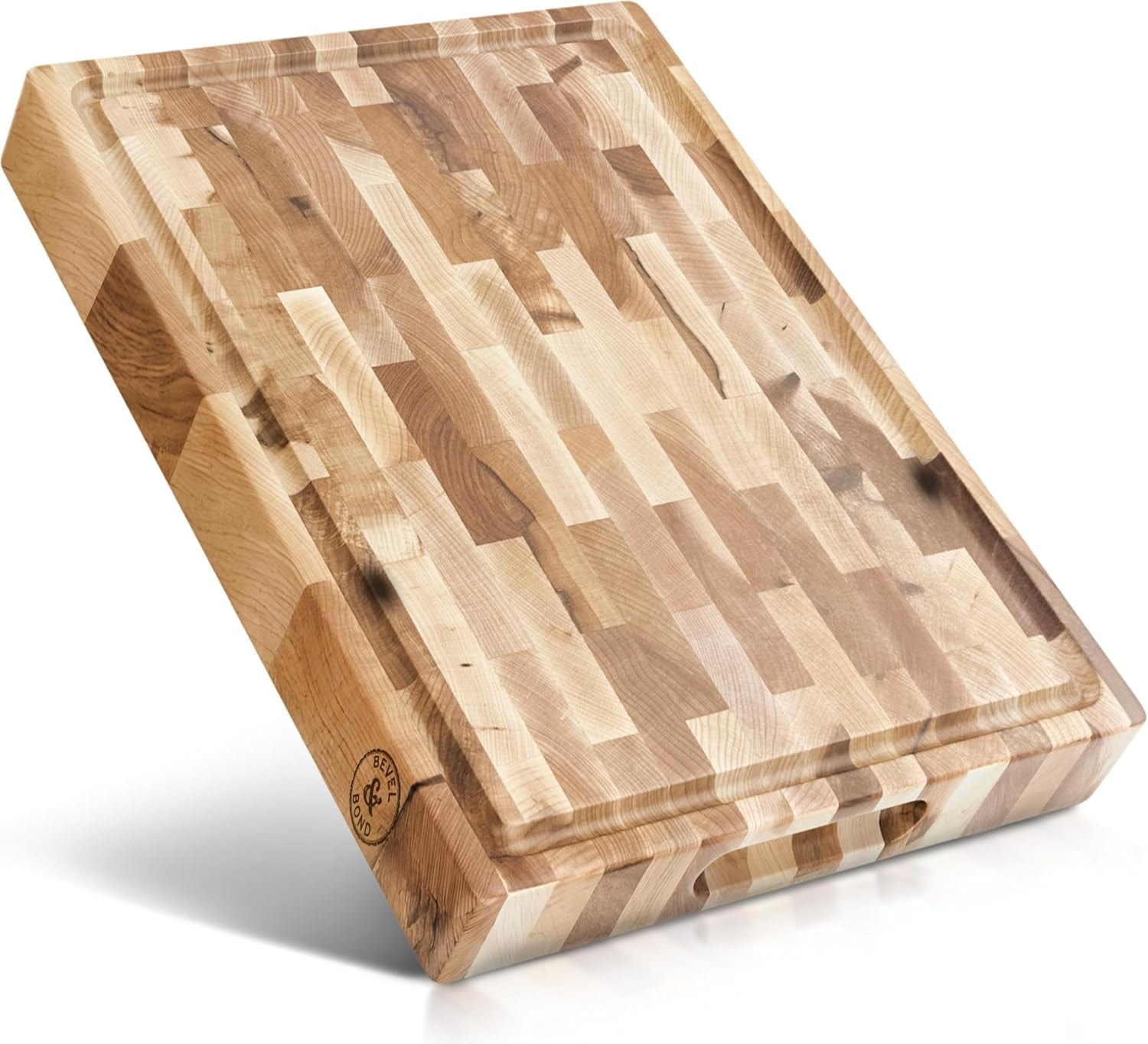 Maple End Grain Cutting Board - The Belmont by Deer Park Woodwork 18"L – 17"L x 13"W – Cutting Boards
