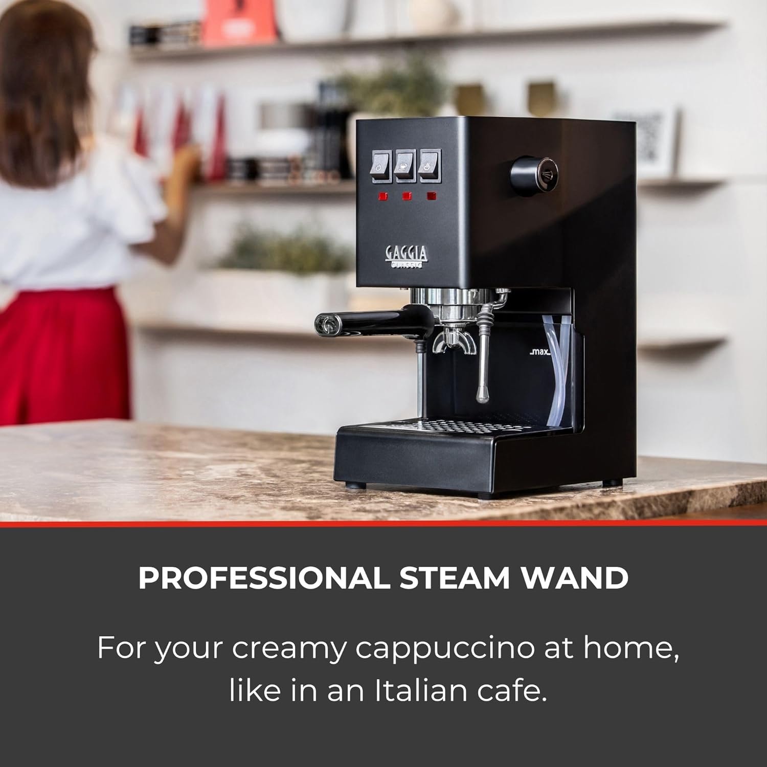 Gaggia Classic Evo Pro Espresso Machine – 2.1 liters – Thunder Black – Semi-Automatic Espresso Machines