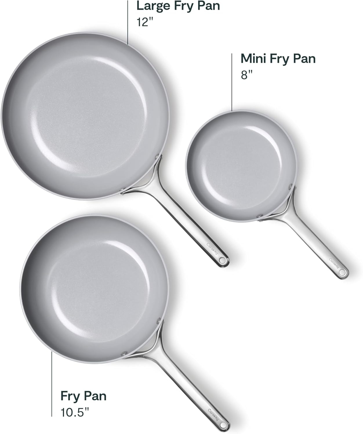 Caraway Nonstick Ceramic Mini Fry Pan (1.05 qt, 8") - Non Toxic, PTFE  – 1.05 quarts – Sage – Skillets