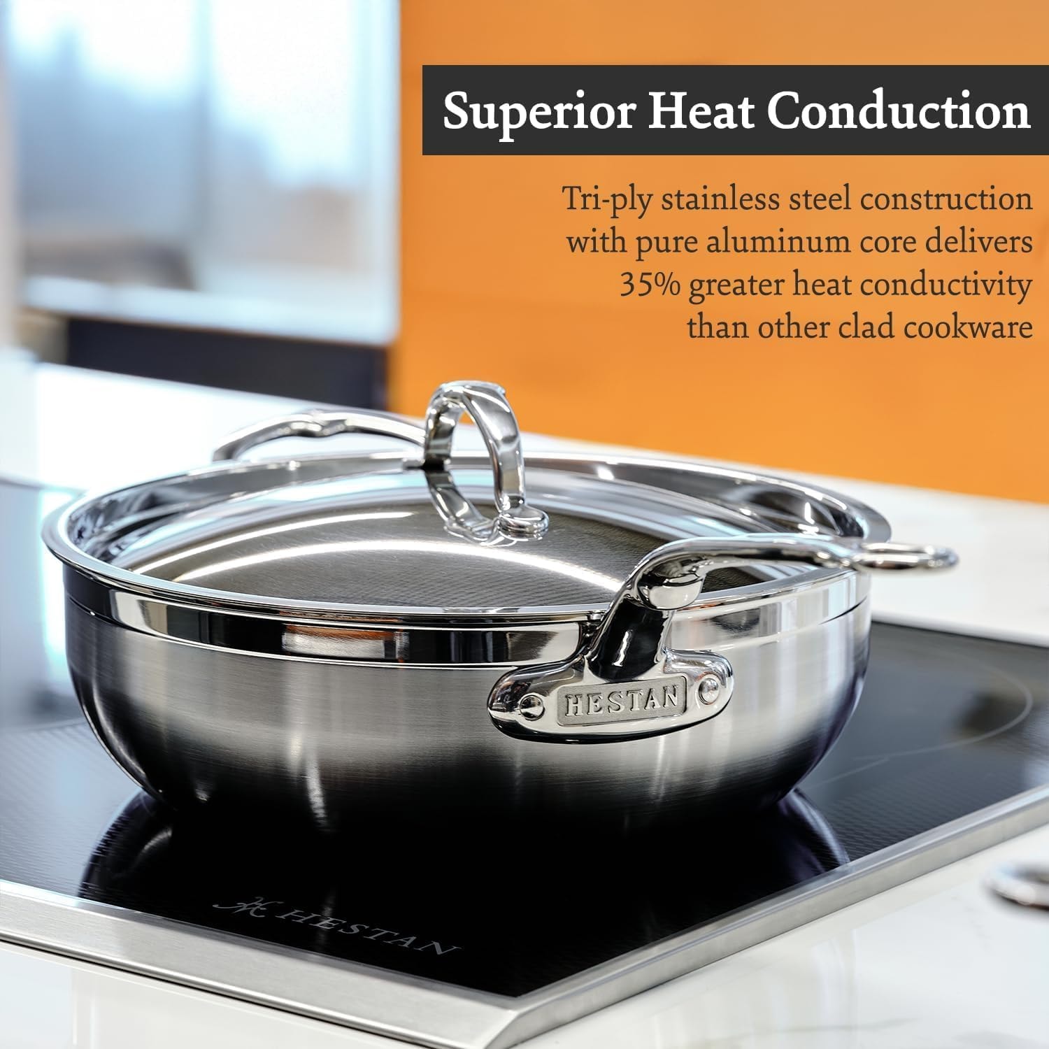 Hestan ProBond Forged Professional Clad Stainless-Steel 10-Piece Cookw – Stainless Steel – Cookware Sets