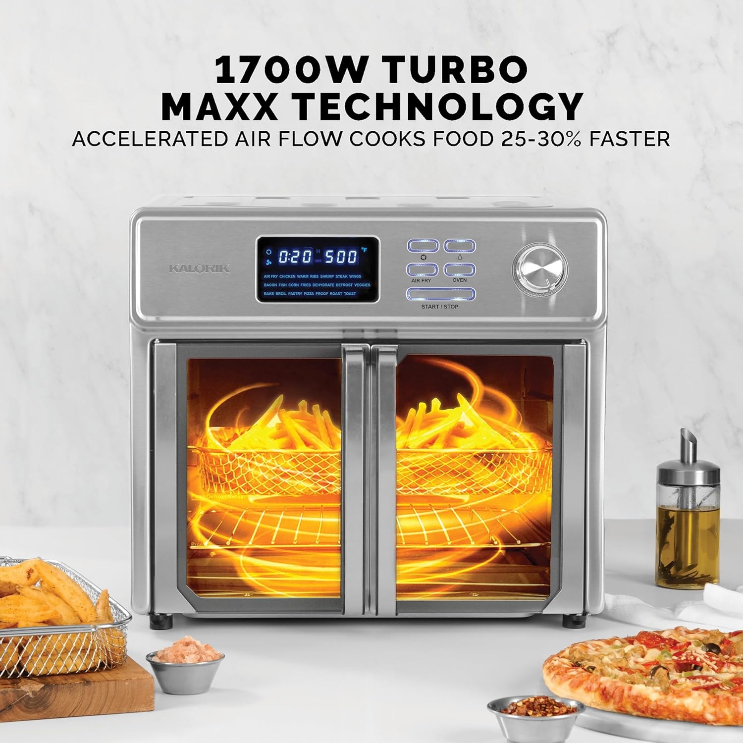 Kalorik Maxx Air Fryer Oven – 26 quarts – Stainless Steel – Air Fryers