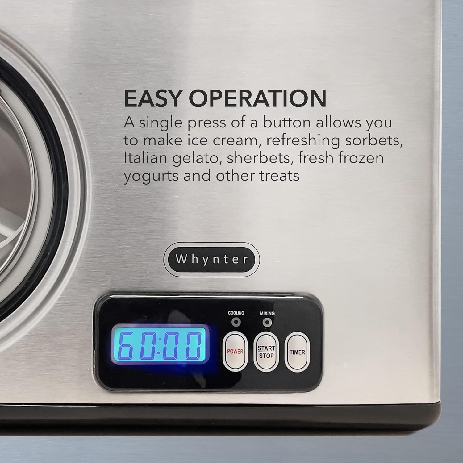 Whynter ICM-15LS Ice Cream Maker – 1.6 quarts – Stainless Steel – Ice Cream Machines