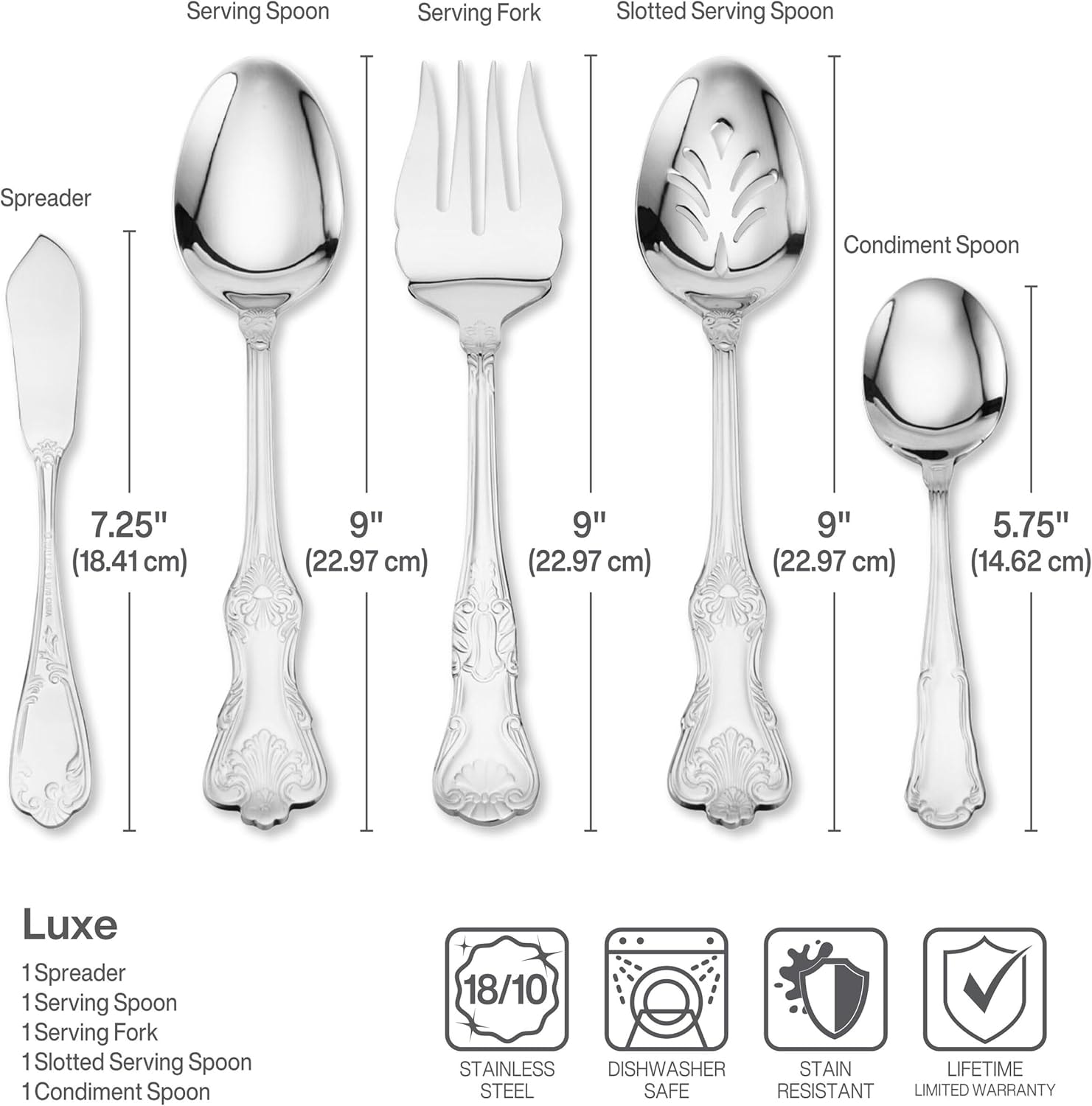 Wallace Hotel 77-Piece Flatware Set – Silver – Steak Sets