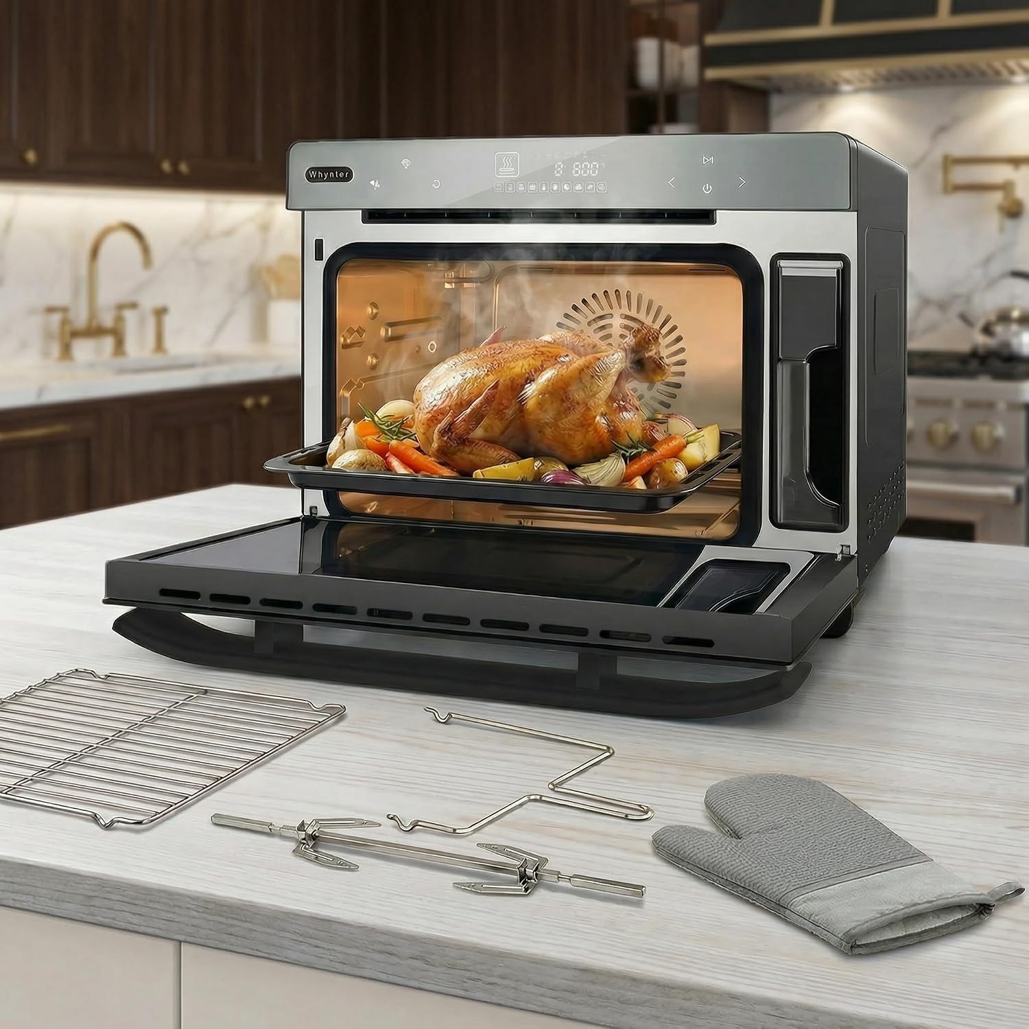 Whynter 40 qt Countertop Multi-Function Intelligent Convection Steam O – 40 liters – Black – Convection Ovens