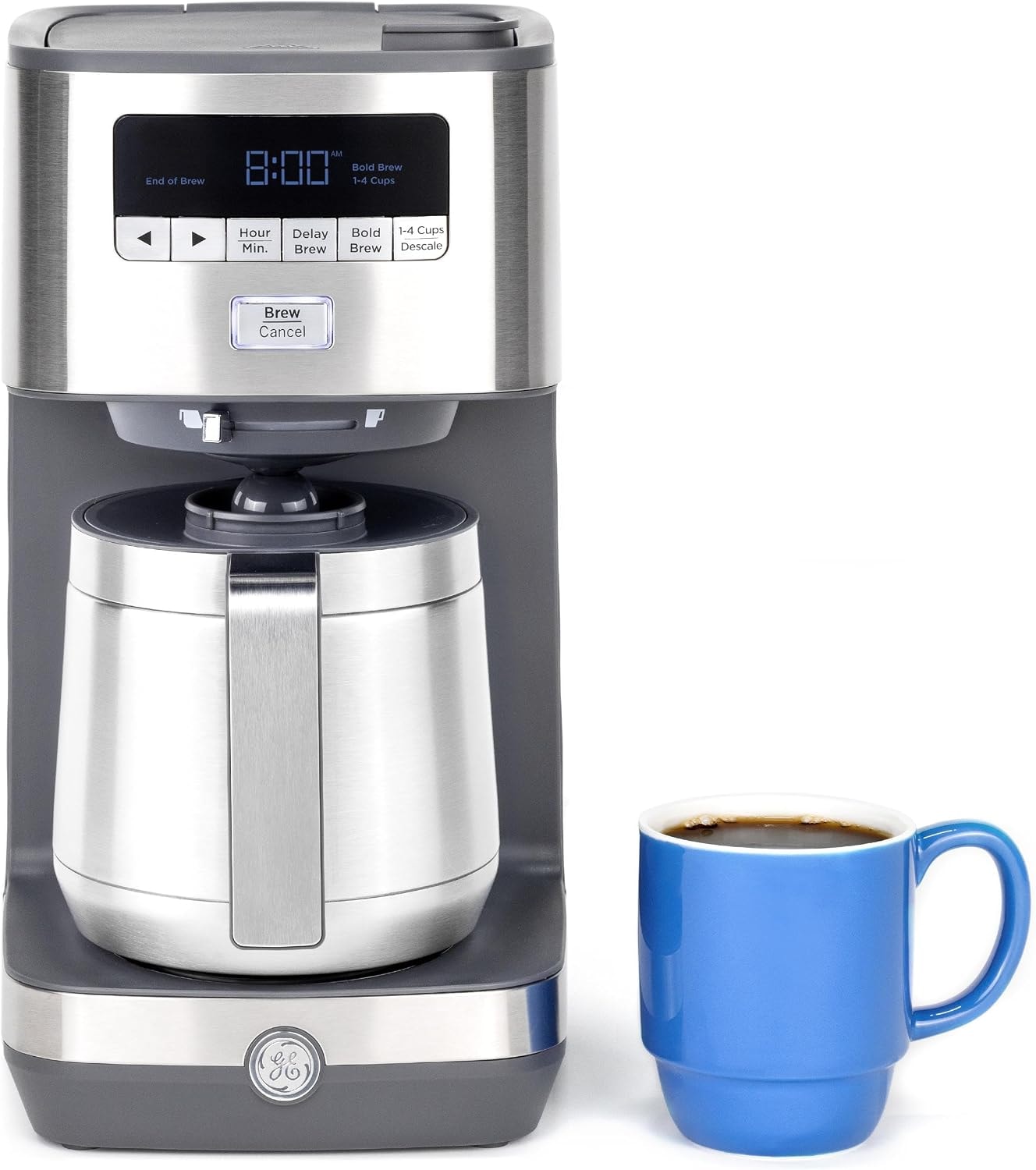4 Cup Drip Coffee Maker With Timer And Thermal Carafe Stainless Steel  – Coffee Machines