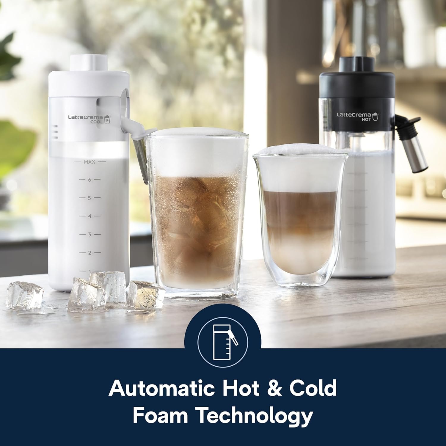 De'Longhi Cold Brew Coffee Machine ELETTA EXPLORE Fully Automatic Espr – Stainless Steel and Black – Super-Automatic Espresso Machines