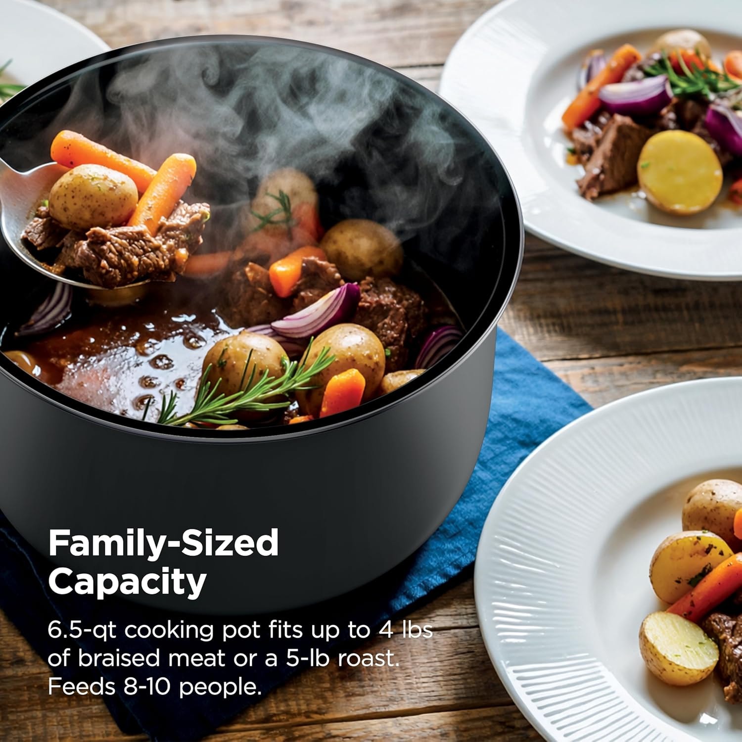 Ninja HyperHeat 6.5 Qt 9-in-1 Electric Pressure Cooker – 6 quarts – Grey – Electric Pressure Cookers