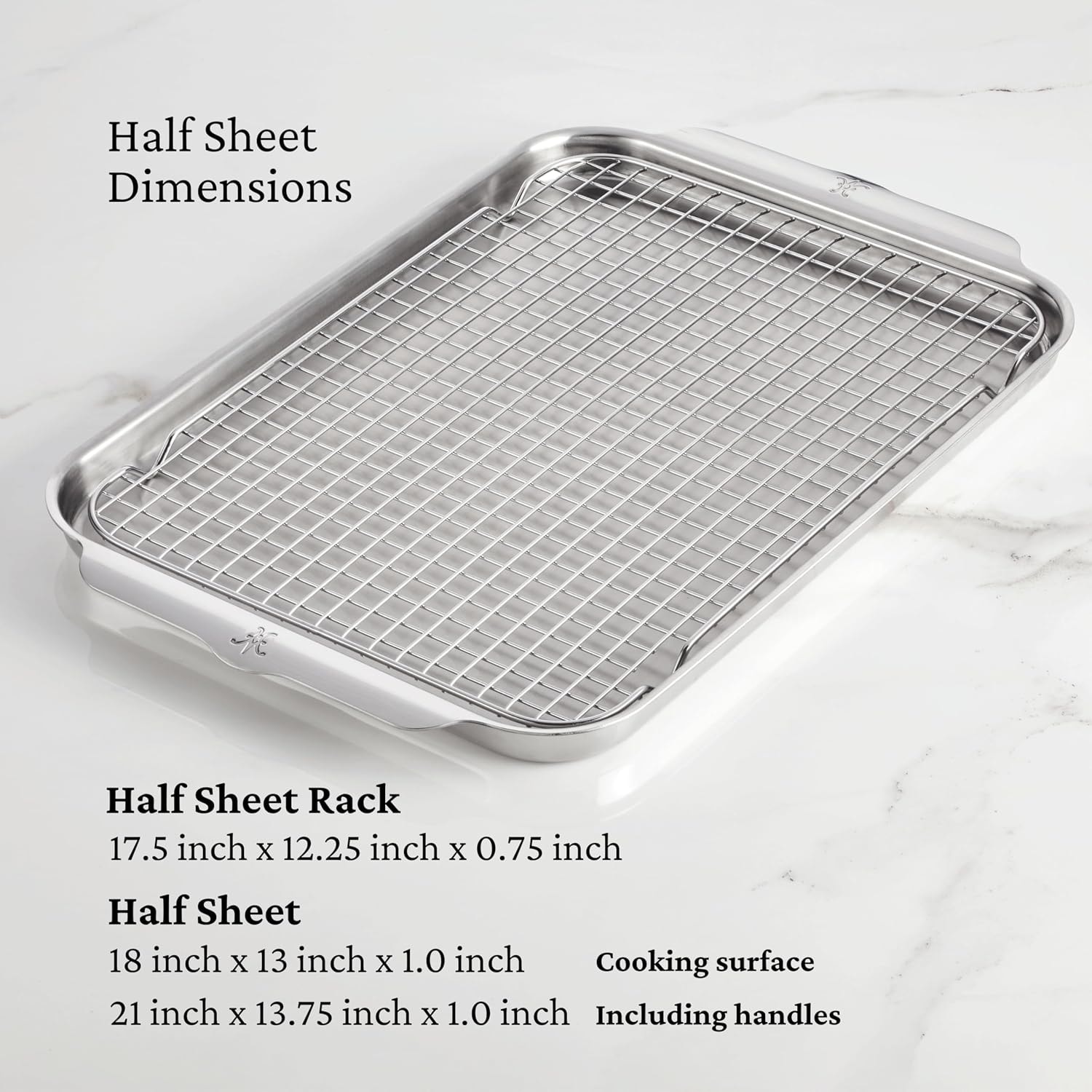 Hestan OvenBond Tri-Ply 5-Piece Set – Stainless Steel – Baking & Cookie Sheets