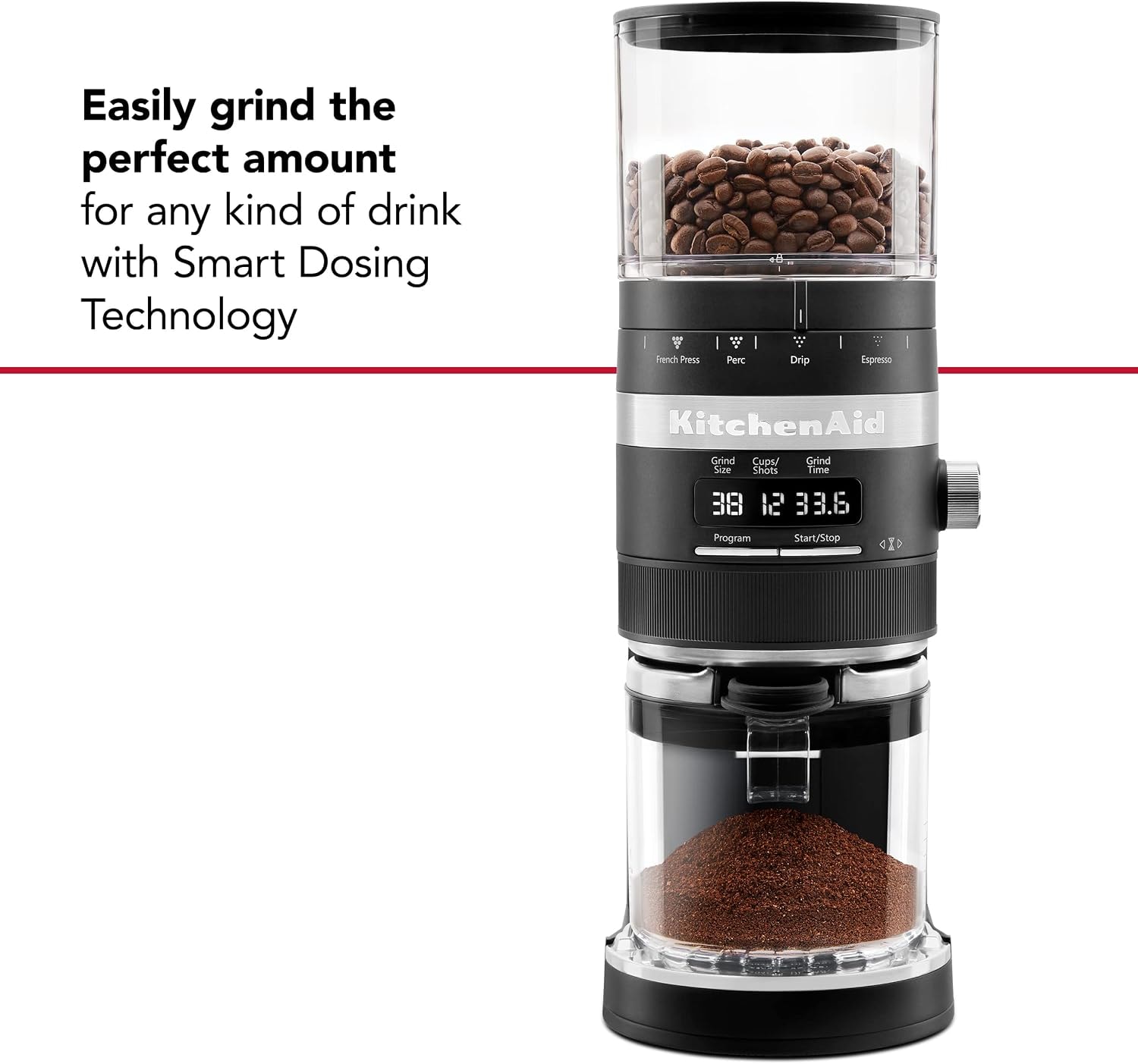 KitchenAid Burr Coffee Grinder – Matte Black – Electric Burr Grinders