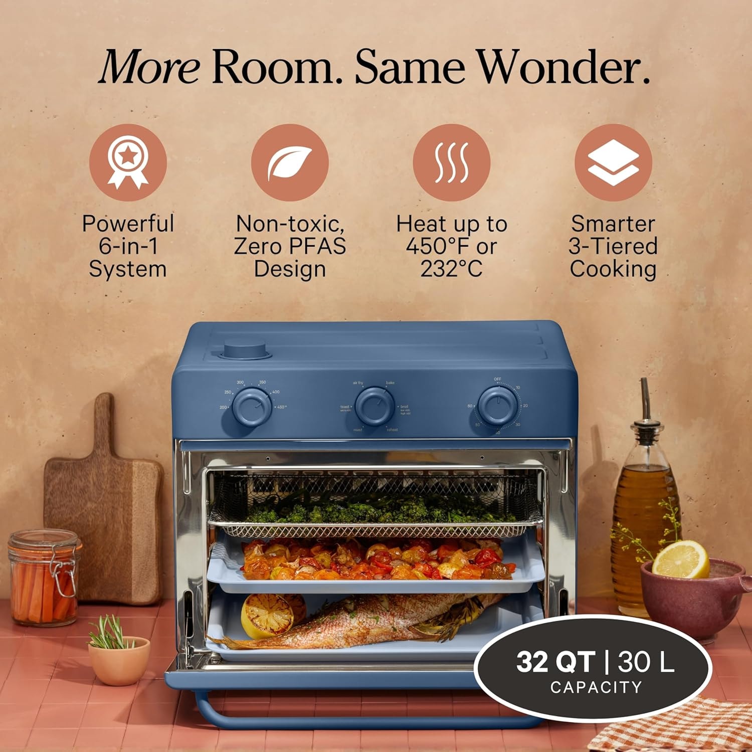 Our Place Large Wonder Oven – 30 liters – Blue Salt – Toaster Ovens