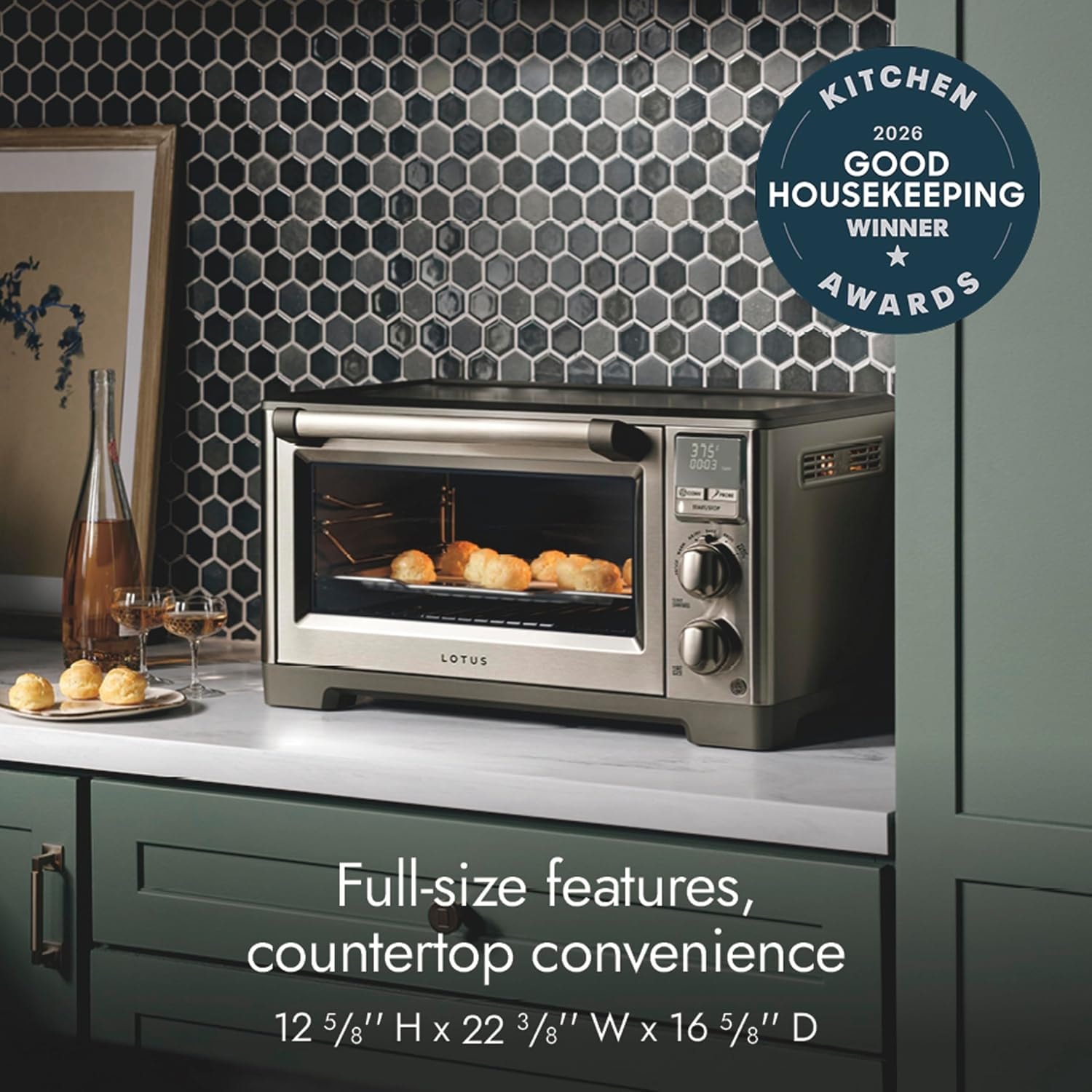 Lotus Professional Series The Perfectionist Air Fry and Convection Ove – 1 cubic feet – Stainless Steel – Convection Ovens