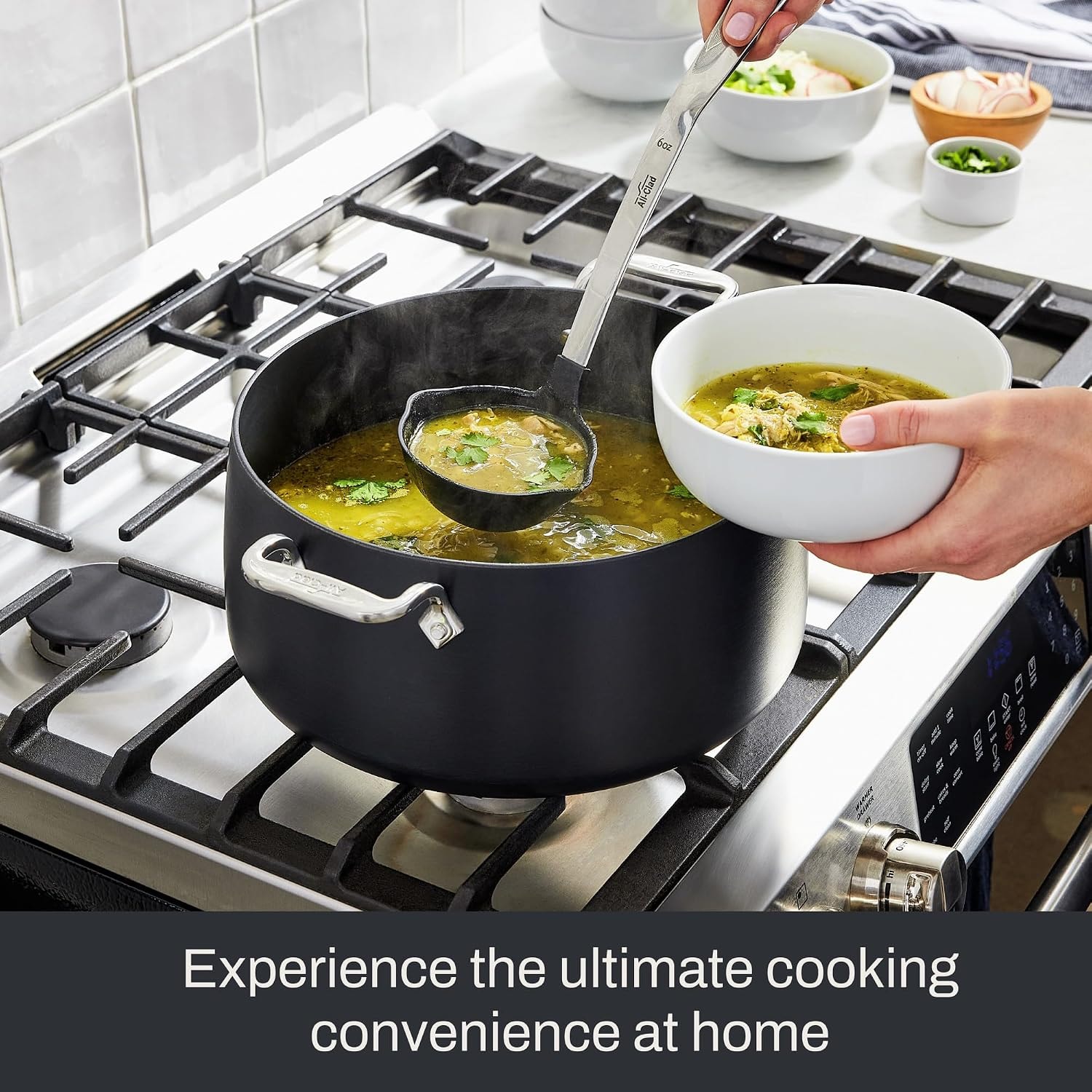 All-Clad Ultimate Soup Pot 6 qt w/ Lid – 8 quarts – Black – Stockpots