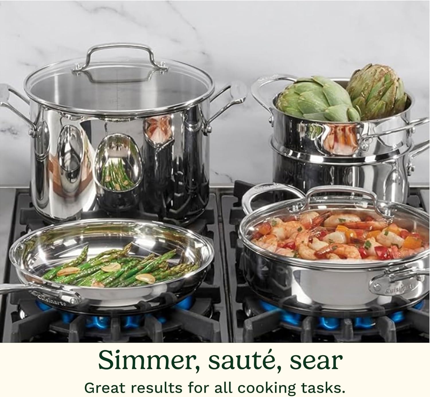 Cuisinart Smart Nest 11-Piece Stainless Steel Cookware Set – Cookware Sets