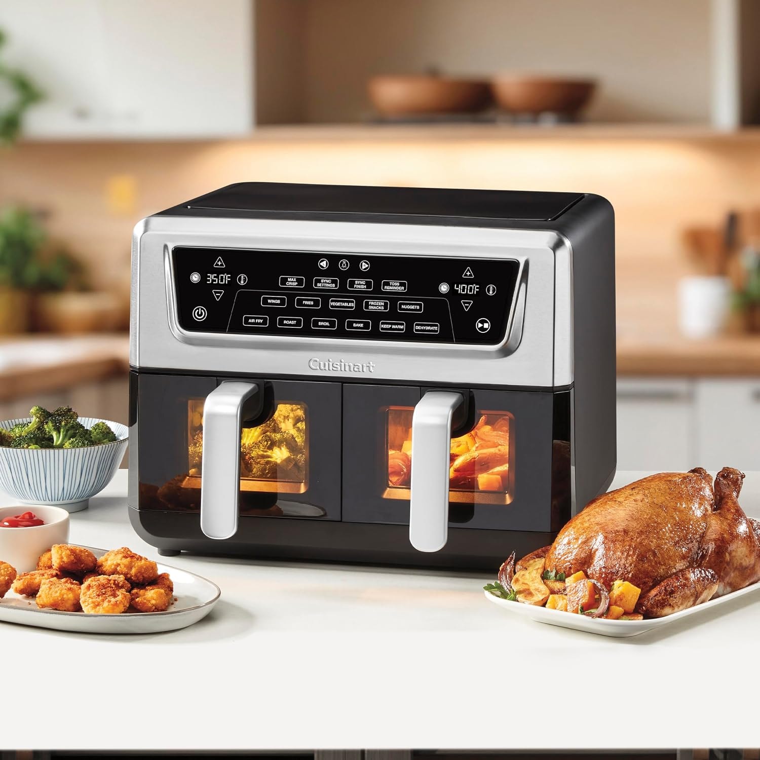 Cuisinart 9 Qt. Basket Air Fryer – 11 quarts – Black & Stainless – Air Fryers
