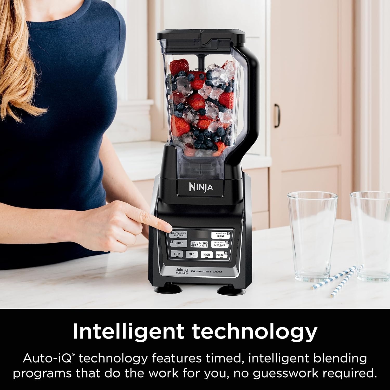 Ninja Nutri Ninja Personal & Countertop Blender BL642 – 2.1 liters – Black – Countertop Blenders