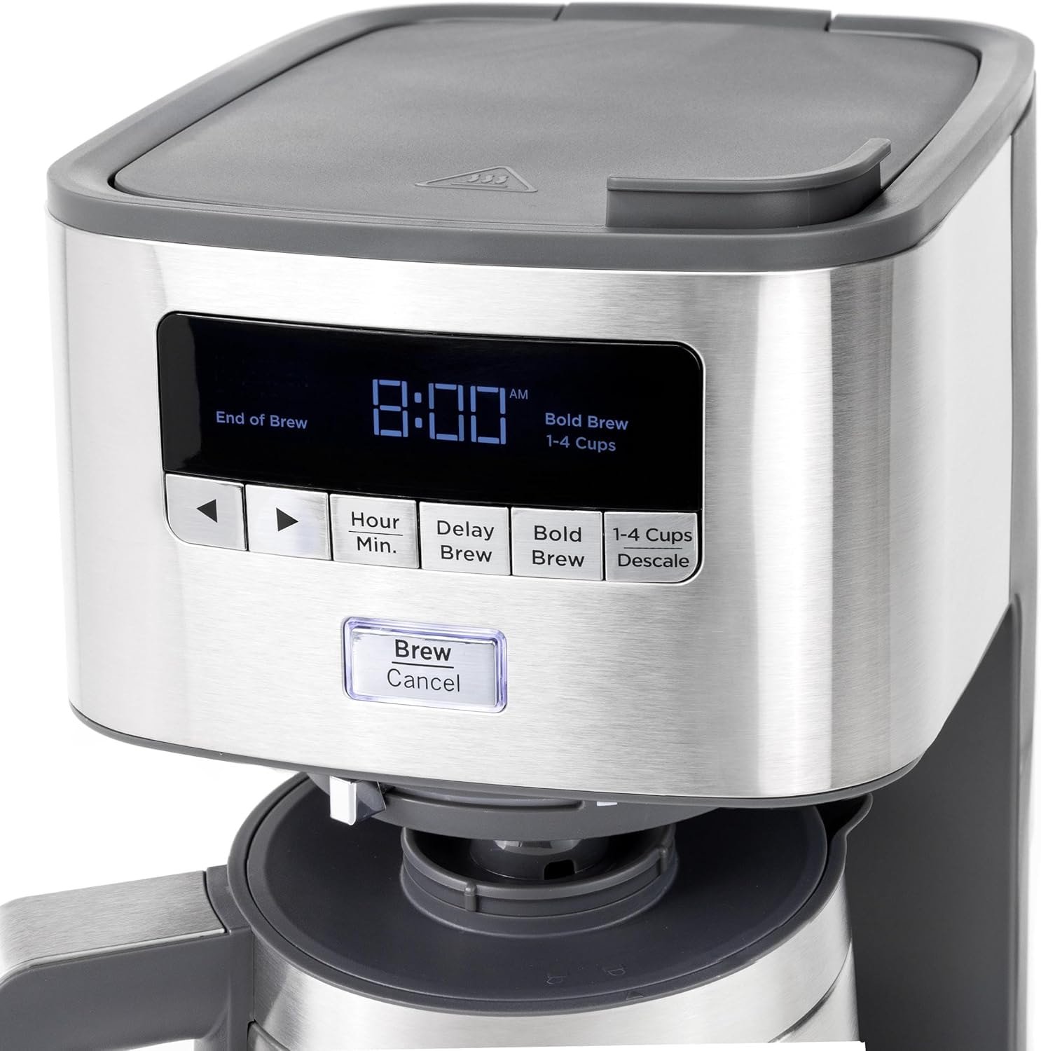 4 Cup Drip Coffee Maker With Timer And Thermal Carafe Stainless Steel  – Coffee Machines