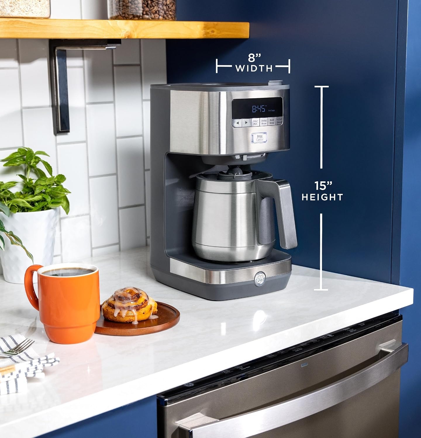 4 Cup Drip Coffee Maker With Timer And Thermal Carafe Stainless Steel  – Coffee Machines