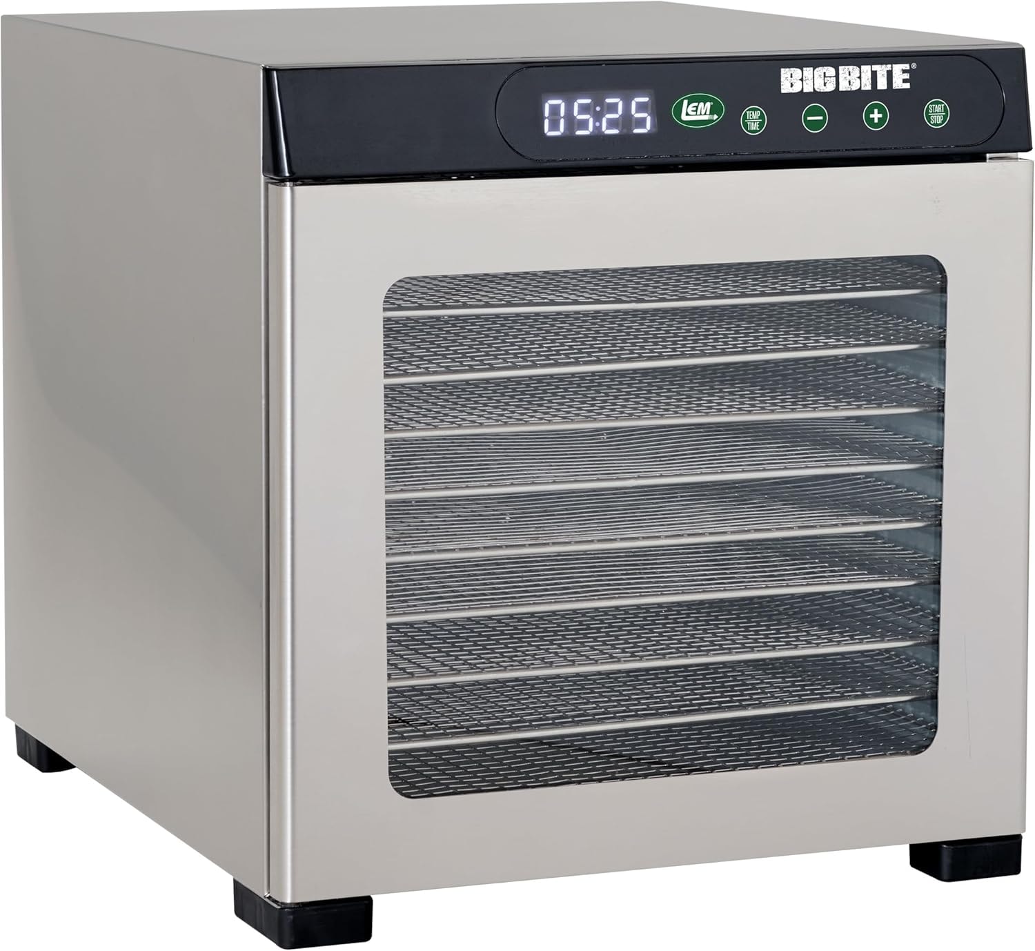 LEM BigBite 10-Tray Stainless Steel Dehydrator – Silver – Dehydrators