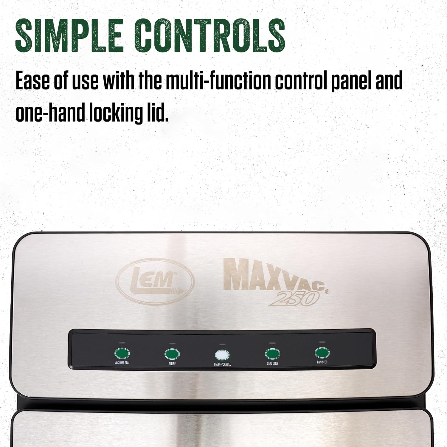Lem Products MaxVac 250 Stainless Steel Vacuum Sealer – Silver – Vacuum Sealers