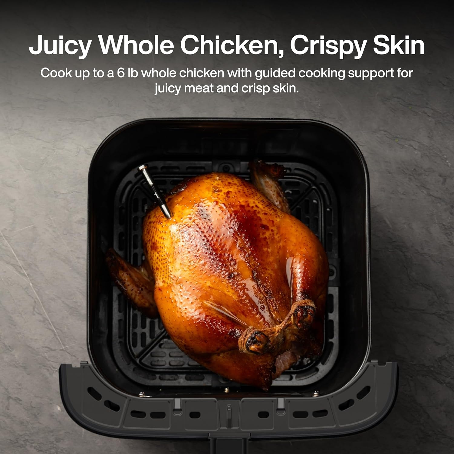 Cosori FlexDrawer Smart Air Fryer with App Control PFAS-Free Ceramic C – 8 quarts – Black+Sliver – Air Fryers
