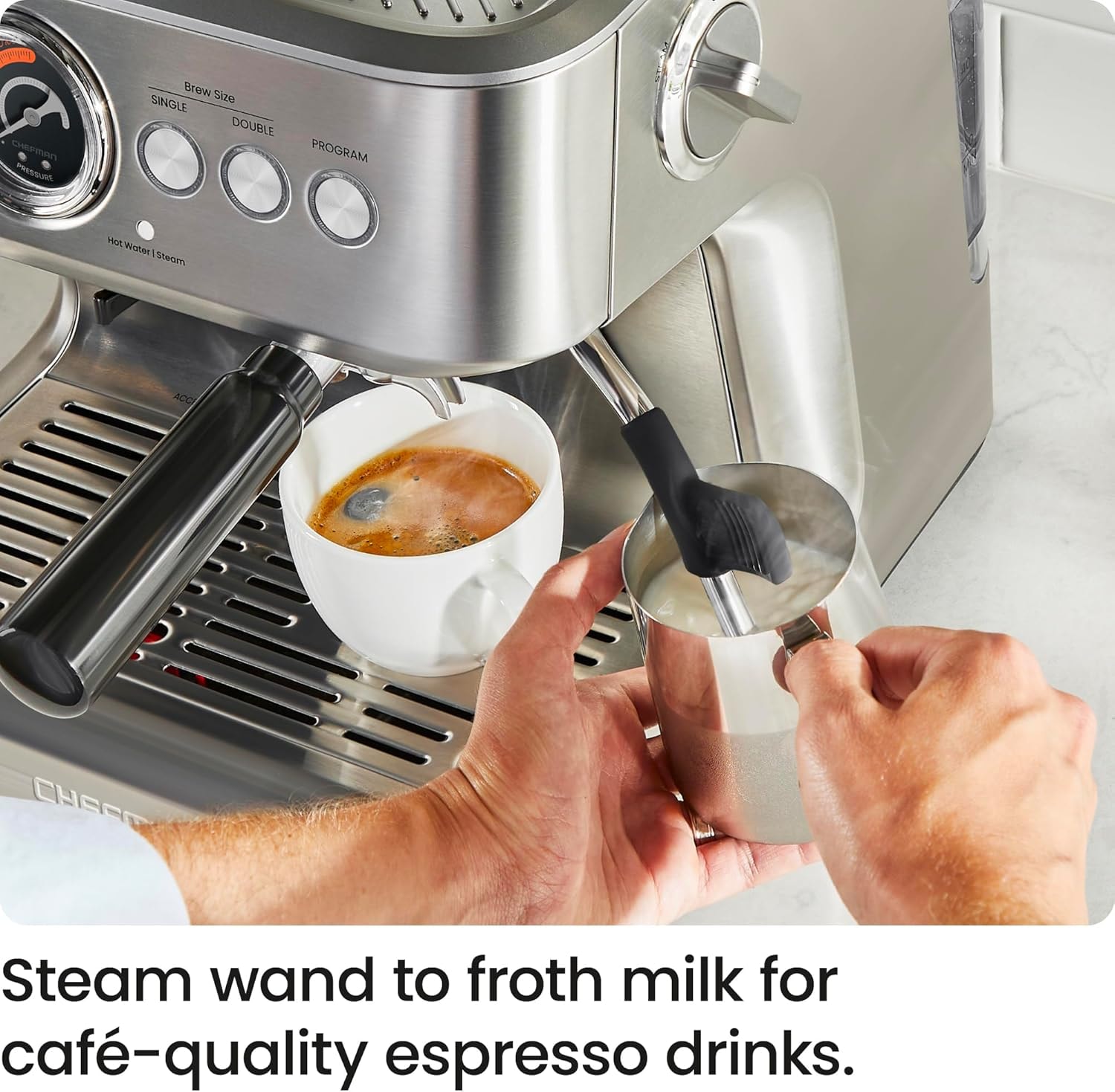 30-Piece Espresso Machine – 3 liters – Stainless Steel – Semi-Automatic Espresso Machines