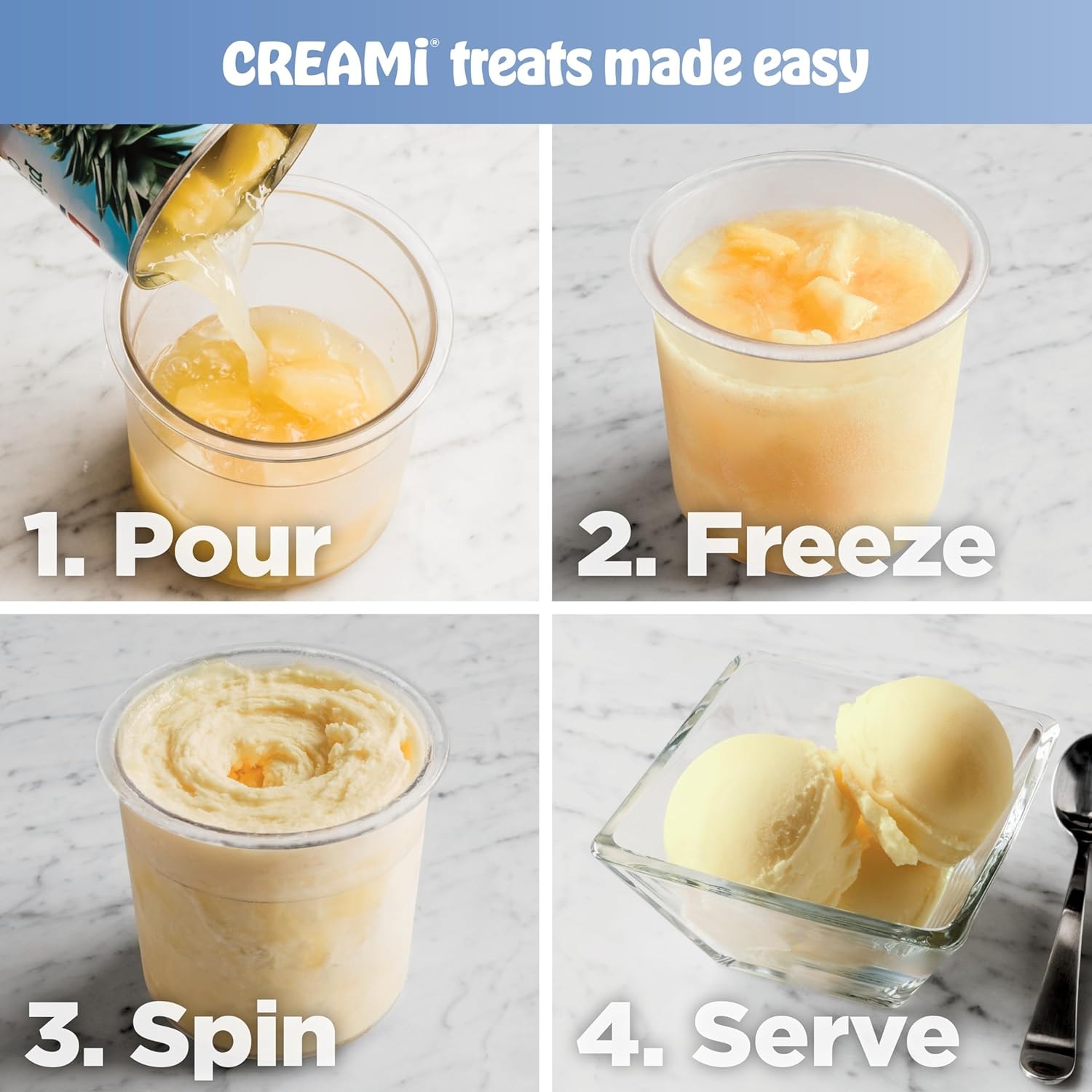 Ninja CREAMi Ice Cream Maker 7-in-1 – 1 pints – Silver – Ice Cream Machines