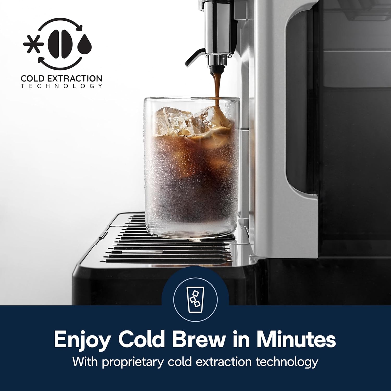 De'Longhi Cold Brew Coffee Machine ELETTA EXPLORE Fully Automatic Espr – Stainless Steel and Black – Super-Automatic Espresso Machines