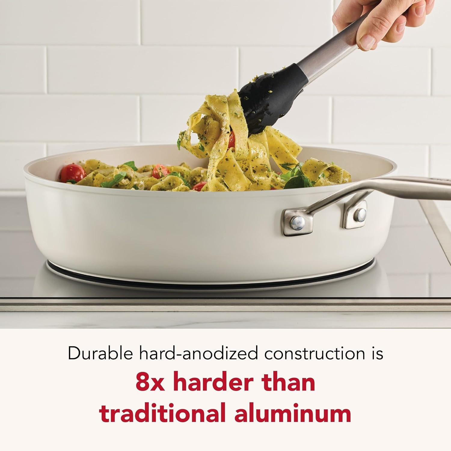 KitchenAid Hard Anodized Ceramic Induction Cookware Set – Porcelain – Cookware Sets