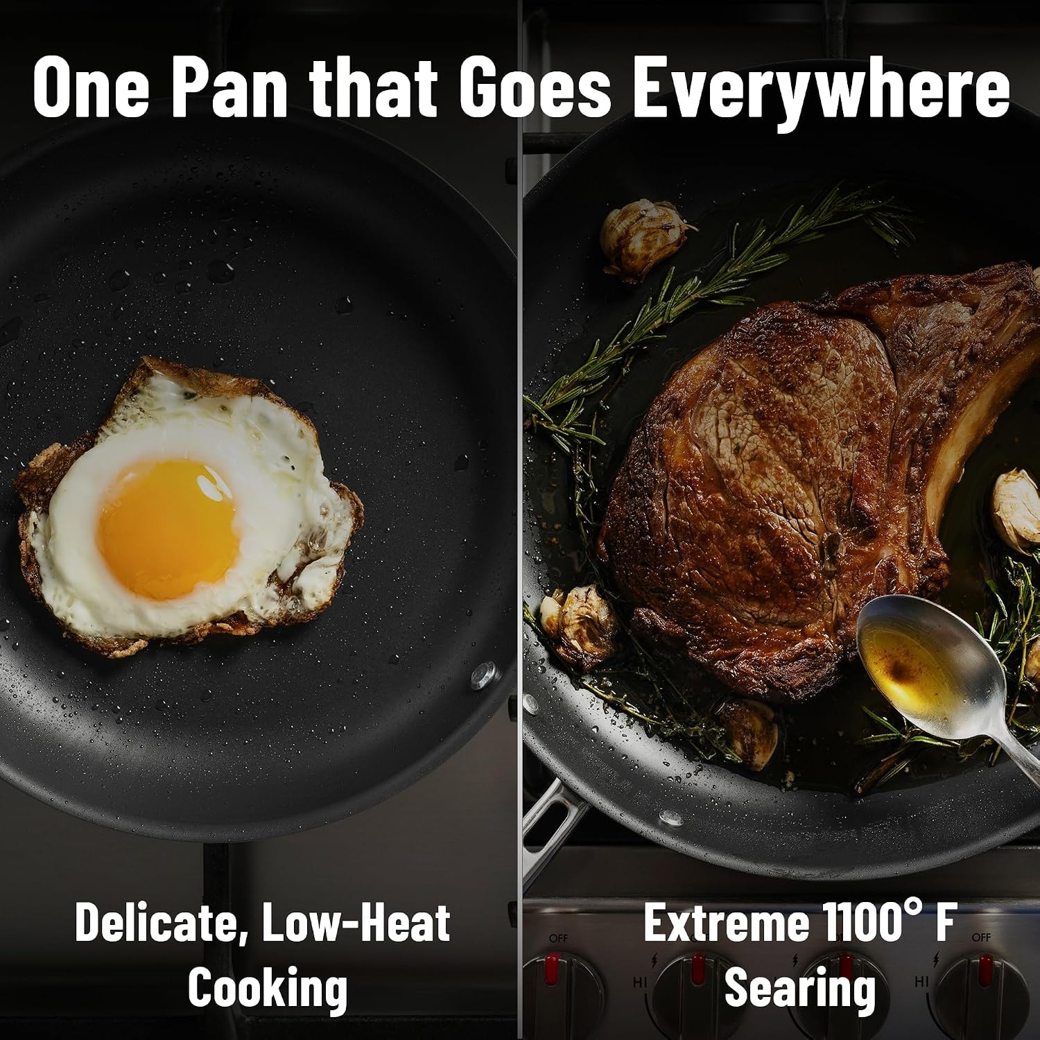 Misen Carbon NonstickTM Skillet Nitrided Carbon Steel Professional Alt – 1.25 quarts – Skillets