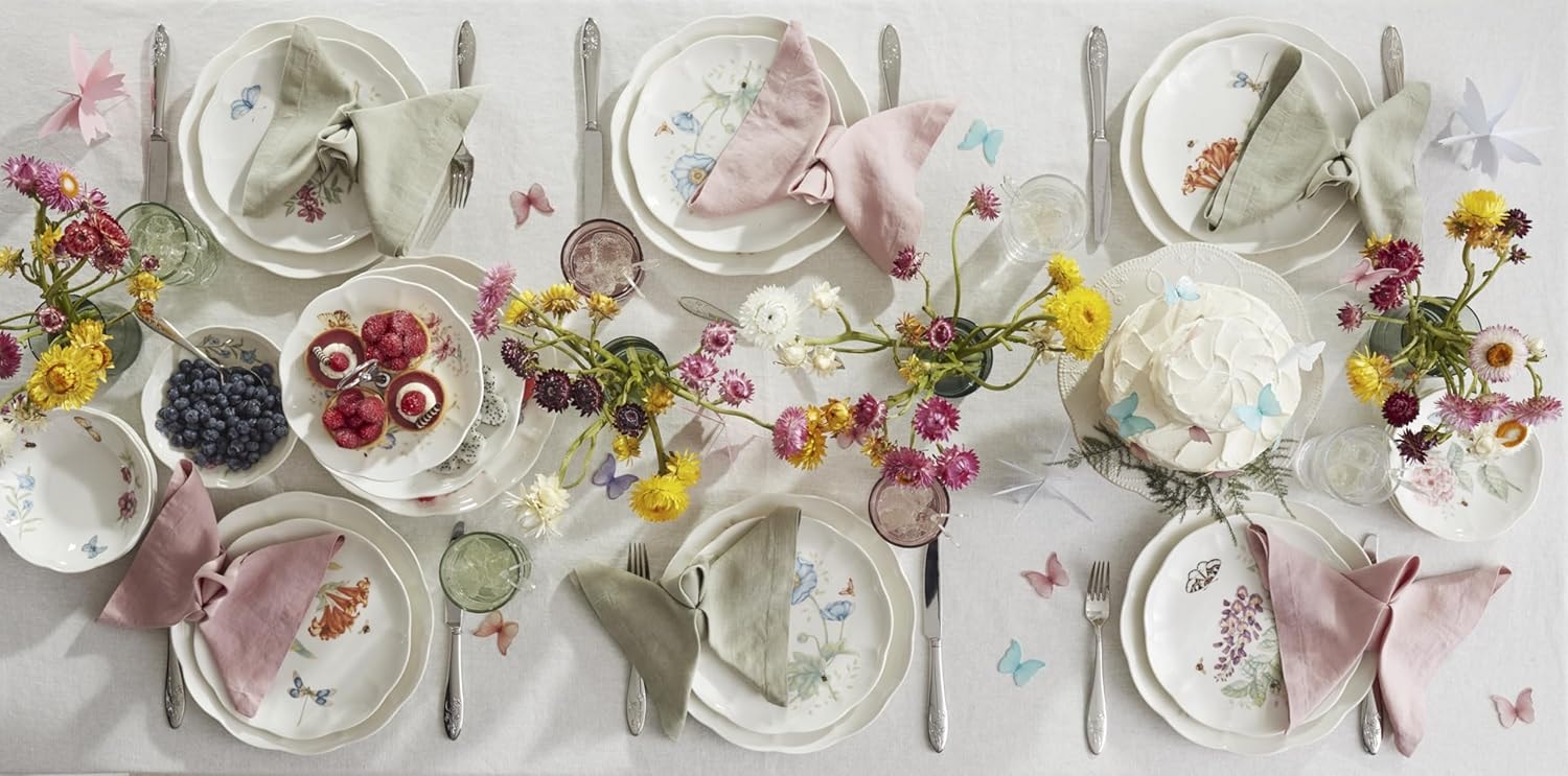 Lenox Butterfly Meadow 28-Piece Dinnerware Set – Multicolor – Dinnerware Sets