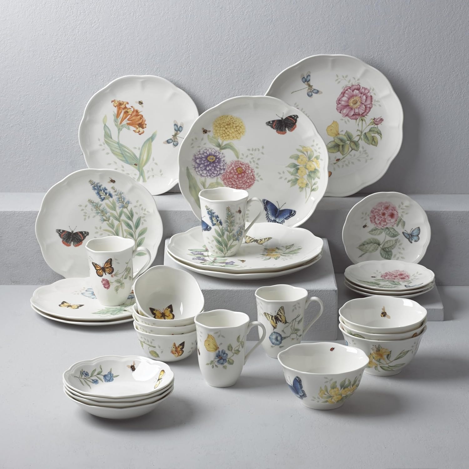Lenox Butterfly Meadow 28-Piece Dinnerware Set – Multicolor – Dinnerware Sets