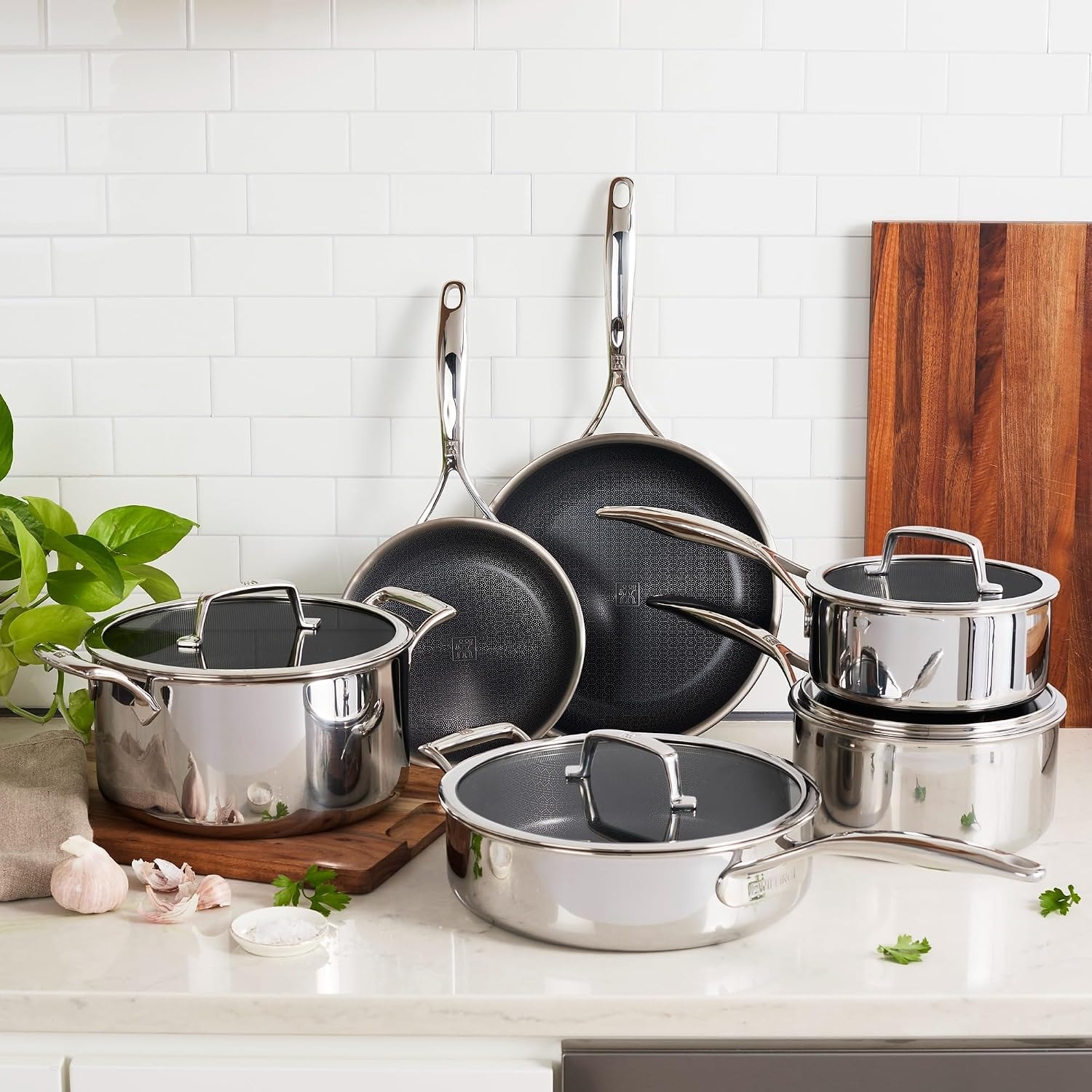 ZWILLING Peak 10-Piece Dual Performance Cookware Set – Stainless Steel – Cookware Sets
