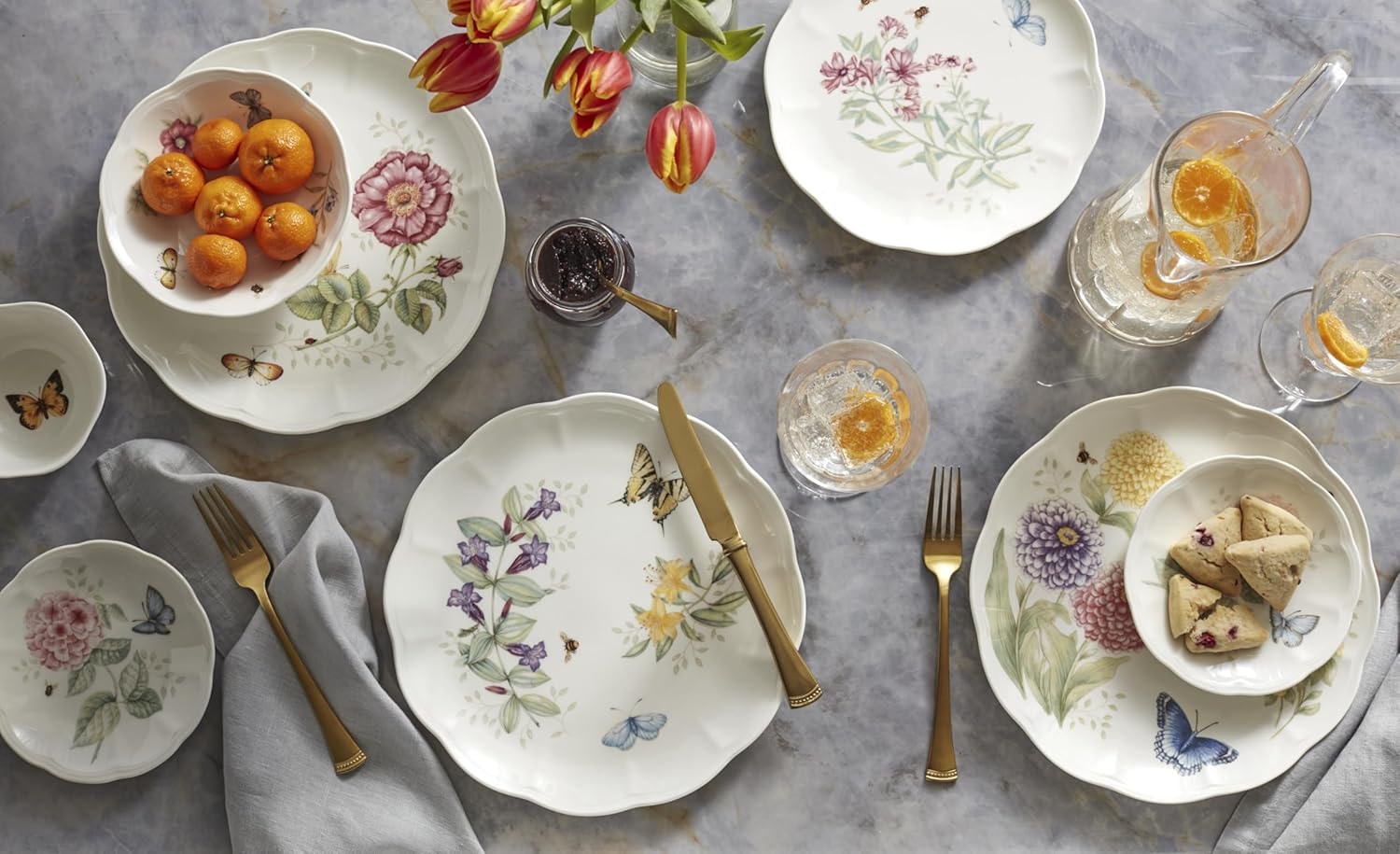 Lenox Butterfly Meadow 28-Piece Dinnerware Set – Multicolor – Dinnerware Sets