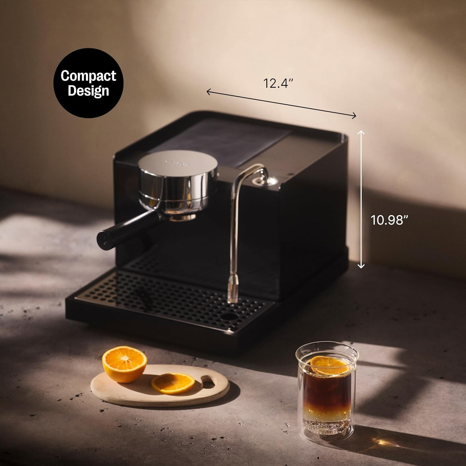 Fellow Espresso Series 1, Woodland + Walnut, Woodland + Walnut – 2 liters – Matte Black – Semi-Automatic Espresso Machines
