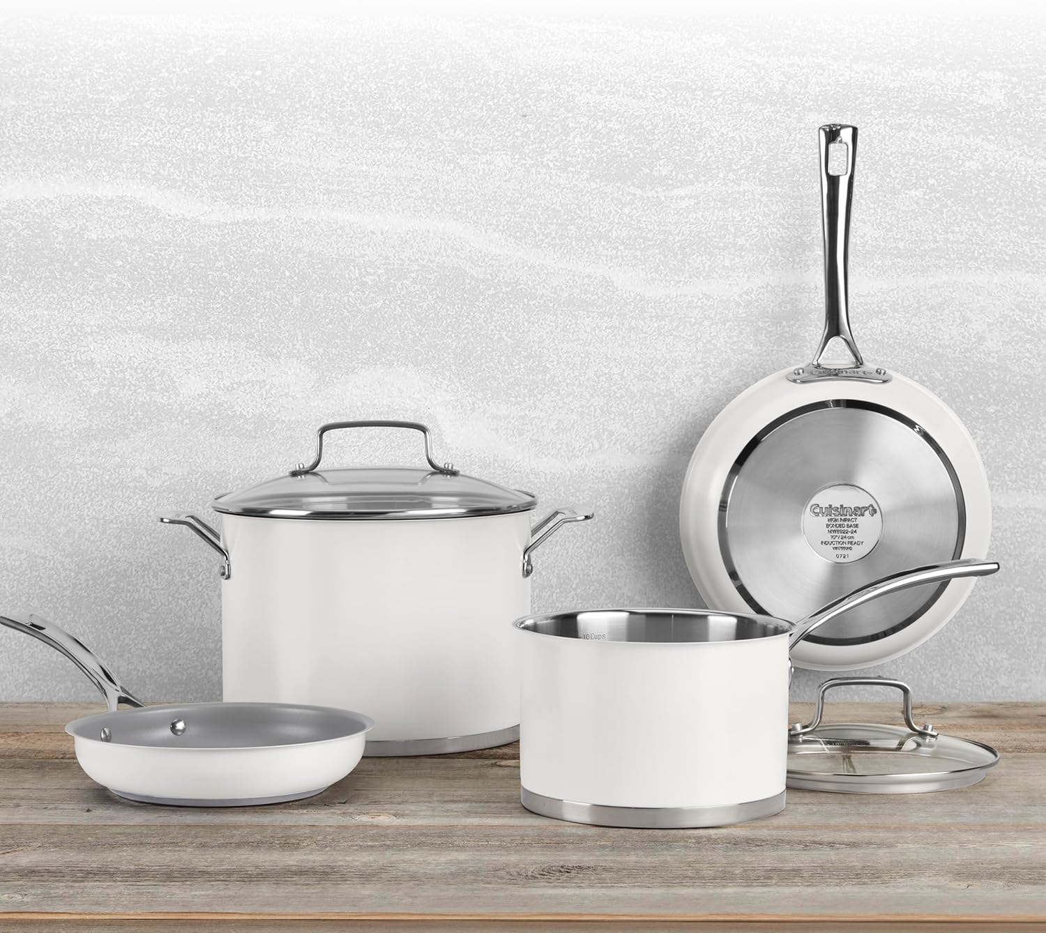 Cuisinart 11-Piece Matte White Cookware Set – Cookware Sets