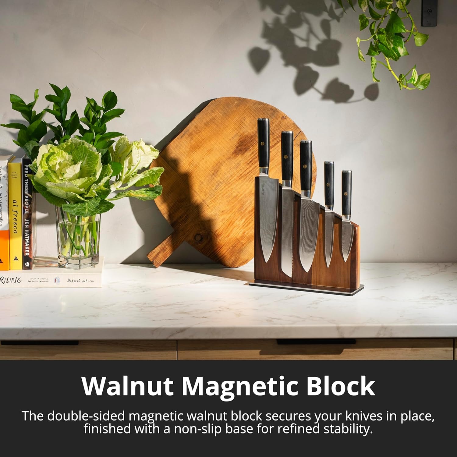 Set of 10 Japanese knives – Black/Gold – Knife Block Sets