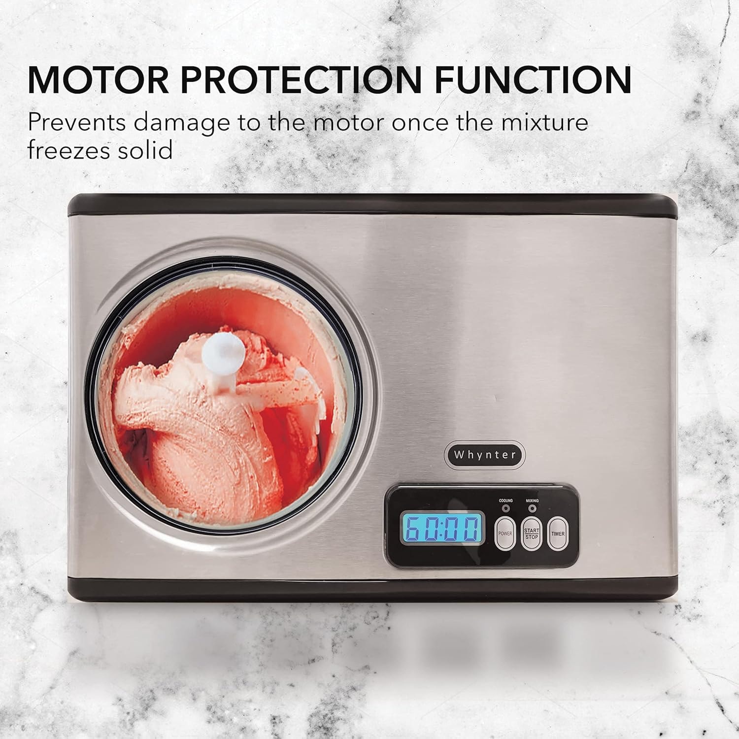 Whynter ICM-15LS Ice Cream Maker – 1.6 quarts – Stainless Steel – Ice Cream Machines