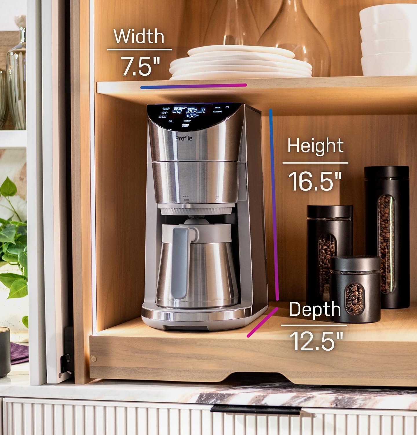 GE Profile Smart Grind and Brew Coffee Maker – Stainless Steel – Coffee Machines