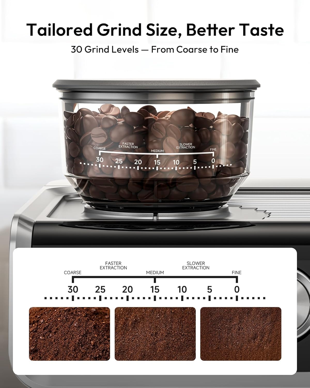 Thyme & Table Barista Grade Espresso Machine – 2.8 liters – Silver – Semi-Automatic Espresso Machines