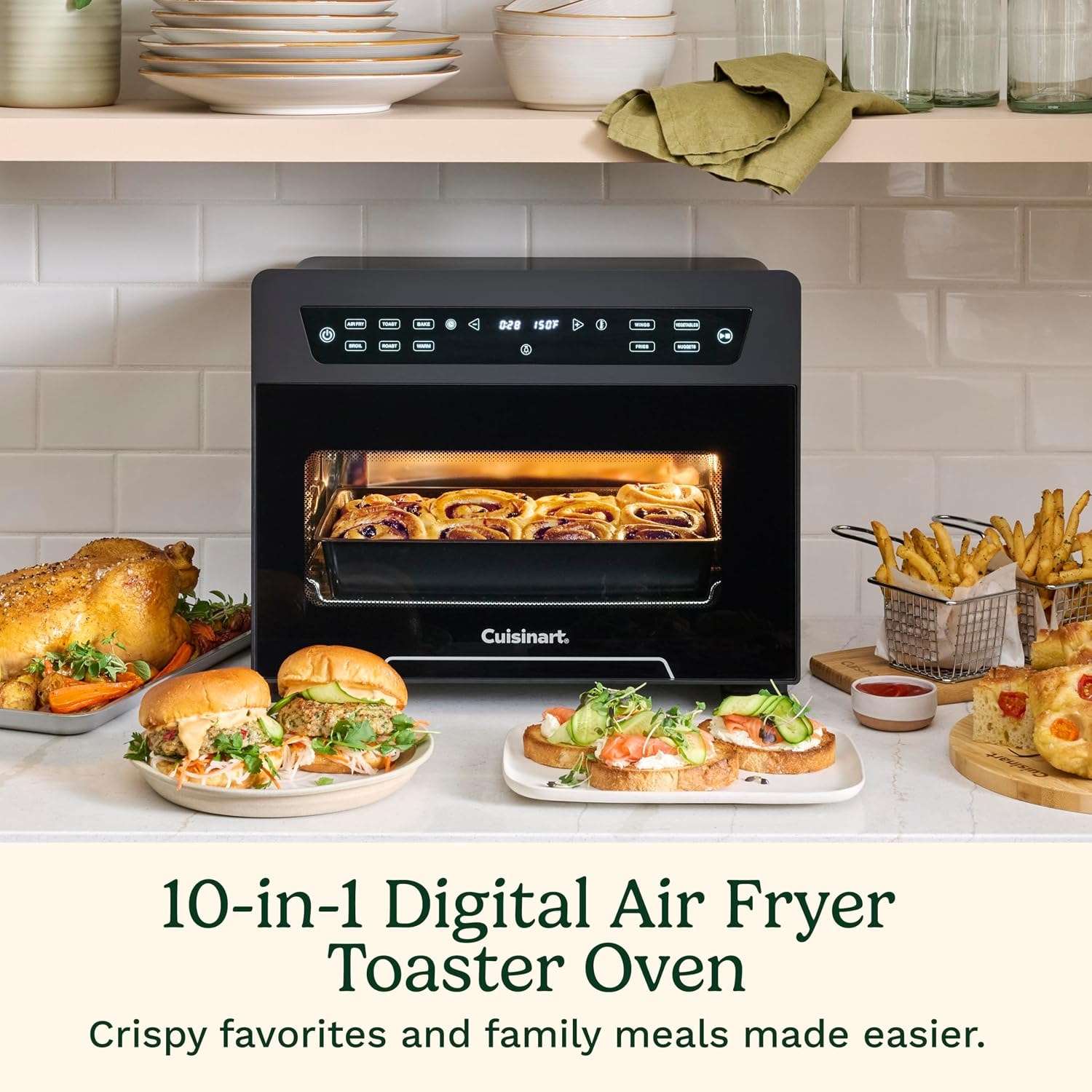 Cuisinart 10 In 1 Digital Air Fryer Oven – 0.9 cubic feet – Black – Air Fryers