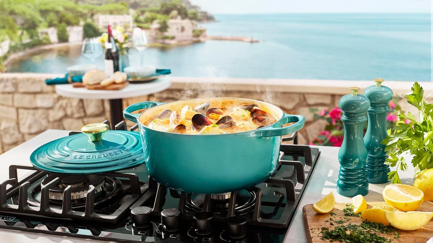 Le Creuset Signature 5-Piece Enameled Cast Iron Cookware Set – Riviera – Cookware Sets