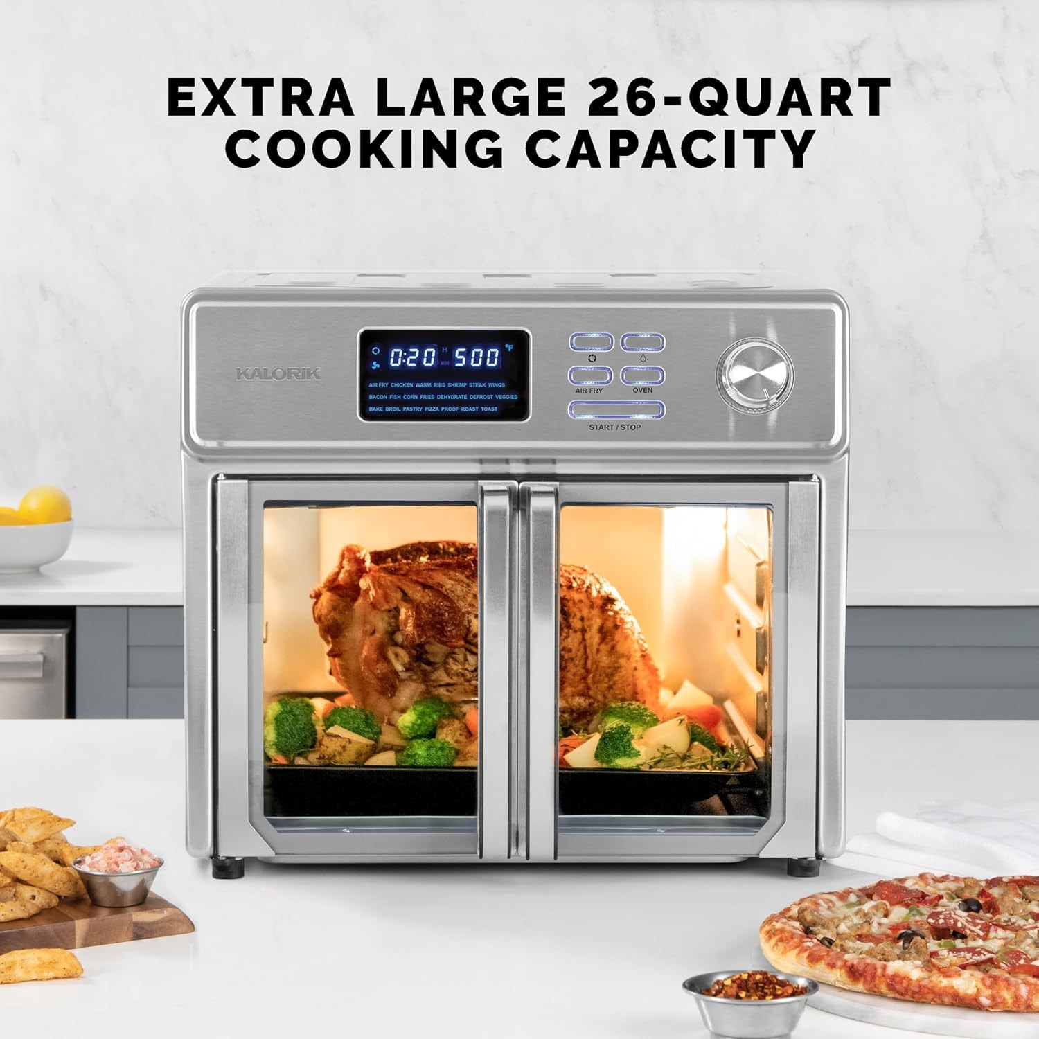 Kalorik Maxx Air Fryer Oven – 26 quarts – Stainless Steel – Air Fryers
