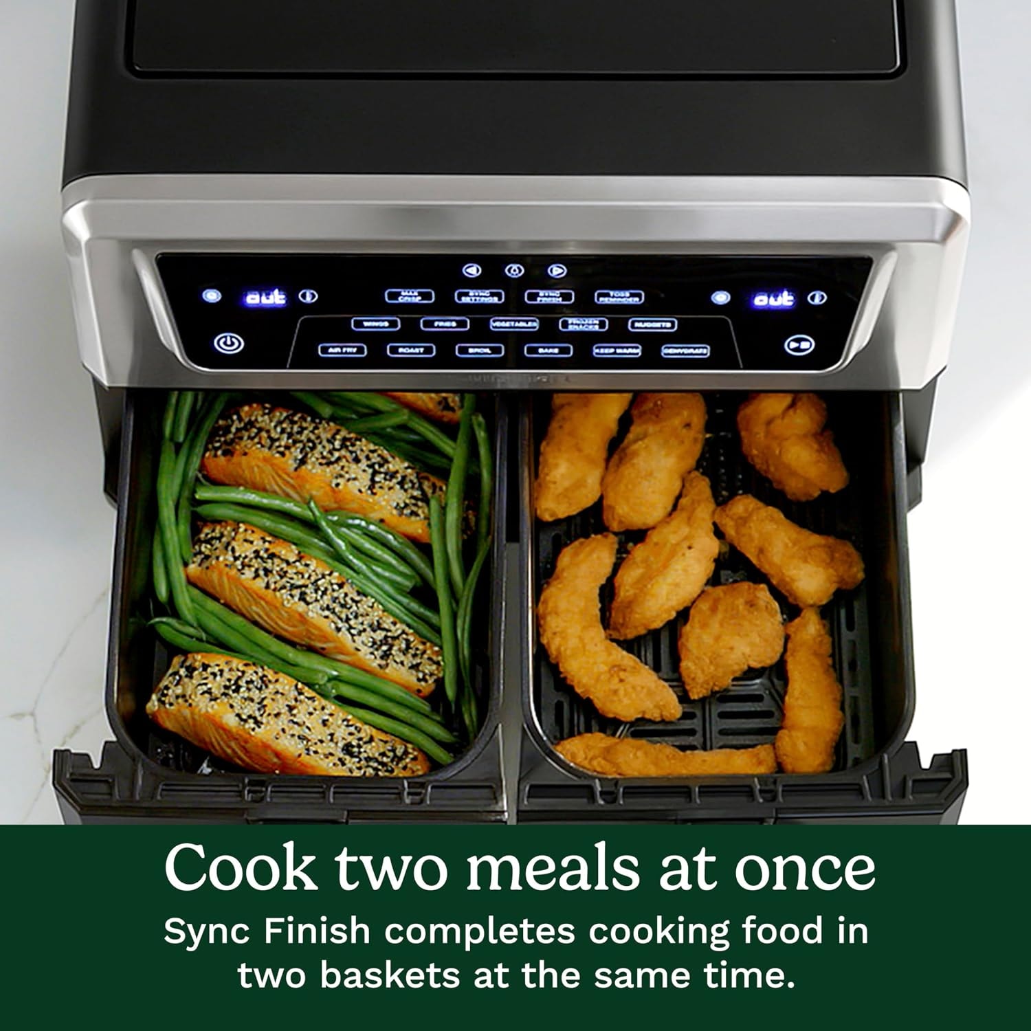 Cuisinart 9 Qt. Basket Air Fryer – 11 quarts – Black & Stainless – Air Fryers