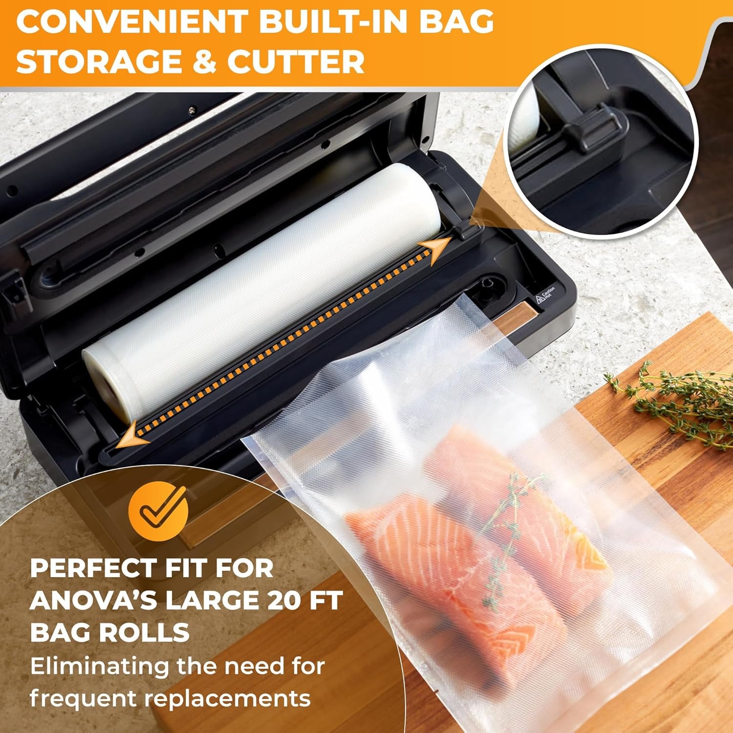 Precision Vacuum Sealer Pro, Includes 1 Bag Roll, For Sous Vide And – Black – Vacuum Sealers