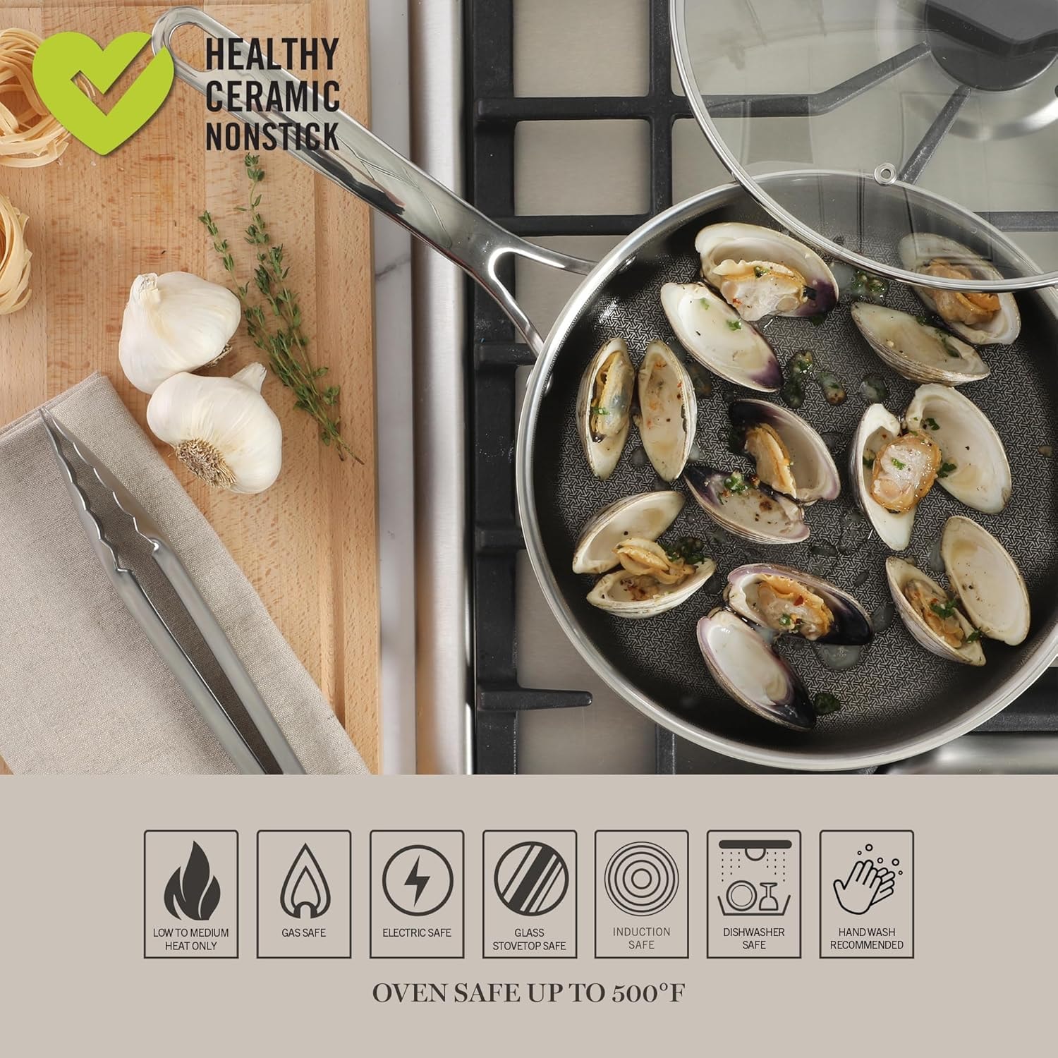 Martha Stewart Badgley 10 Piece TriPly Stainless Steel Pots and Pans N – 2.25 quarts – Cookware Sets