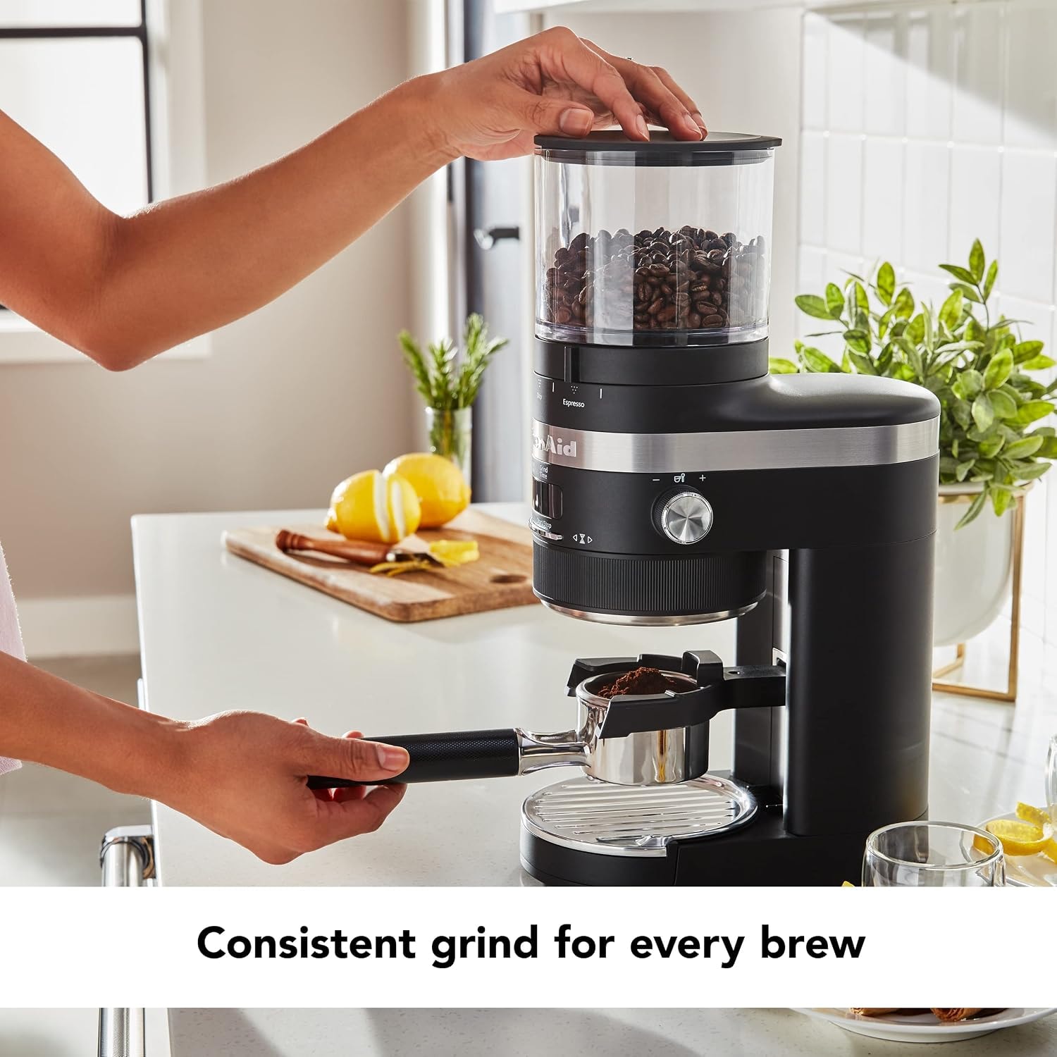 KitchenAid Burr Coffee Grinder – Matte Black – Electric Burr Grinders