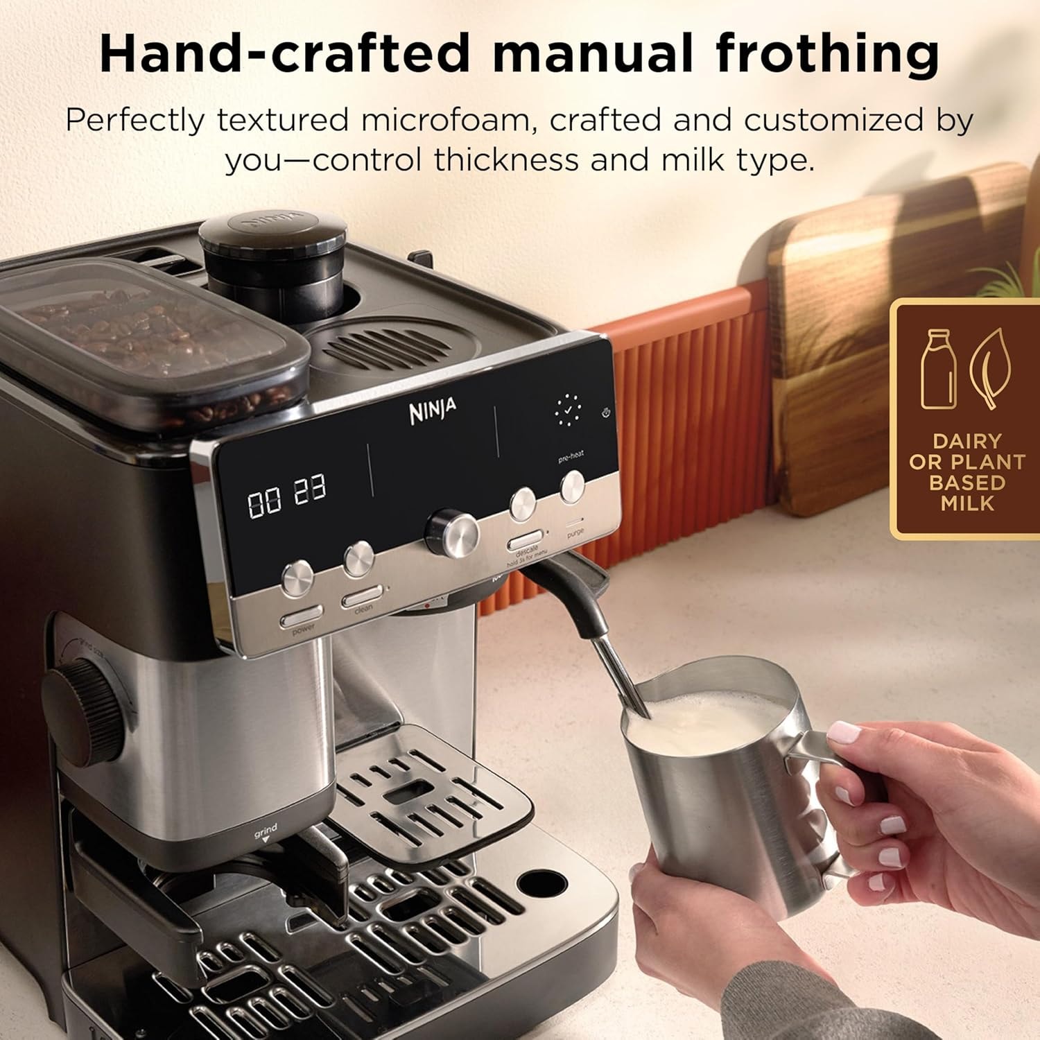 Ninja Luxe Café Mini Espresso Machine – Stainless Steel – Espresso Machine & Coffeemaker Combos