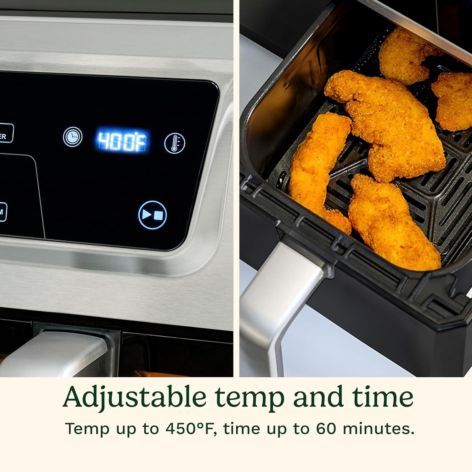 Cuisinart 9 Qt. Basket Air Fryer – 11 quarts – Black & Stainless – Air Fryers